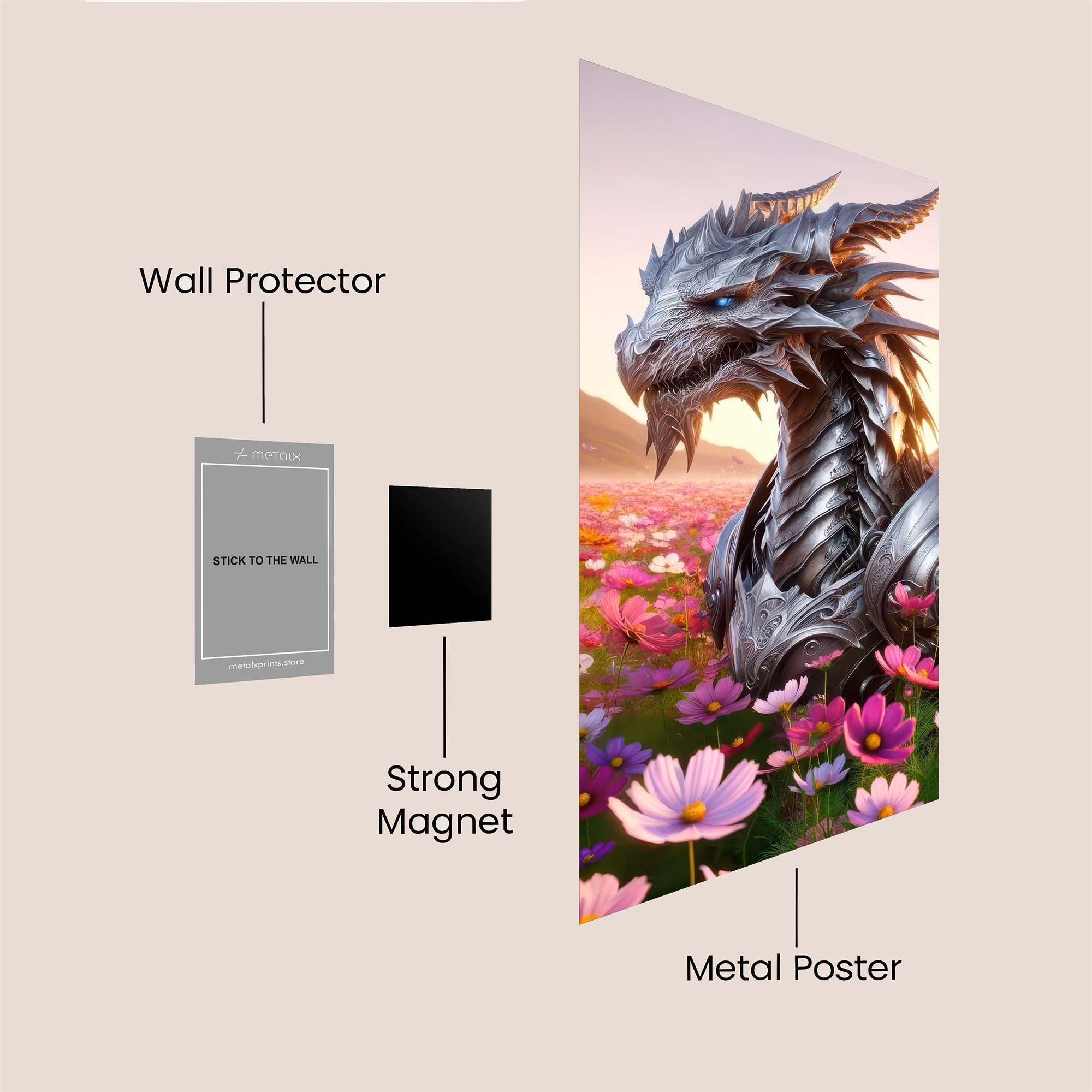 Dragon Serenity Safe Wall Magnetic / M