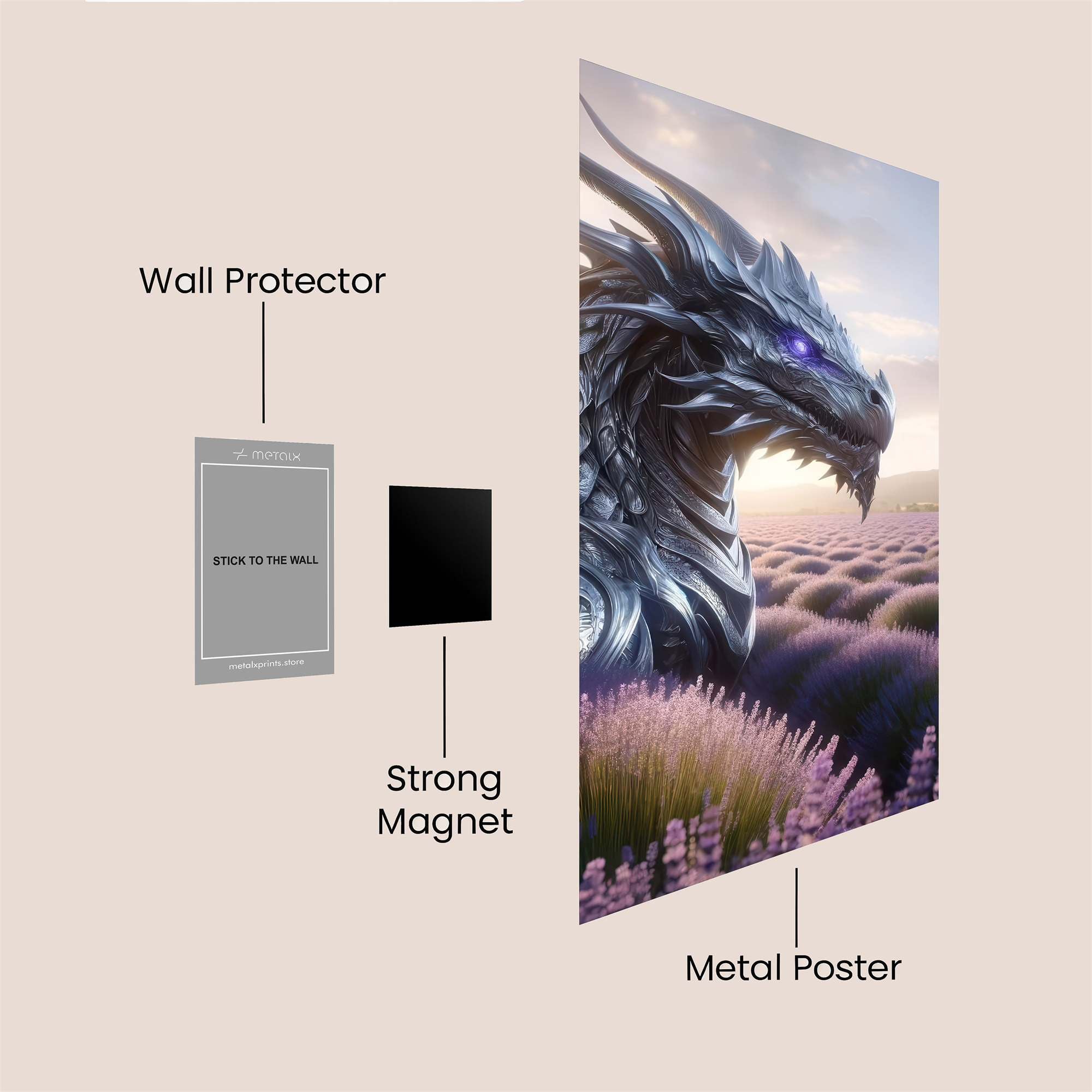 Lavender Majesty Safe Wall Magnetic / M