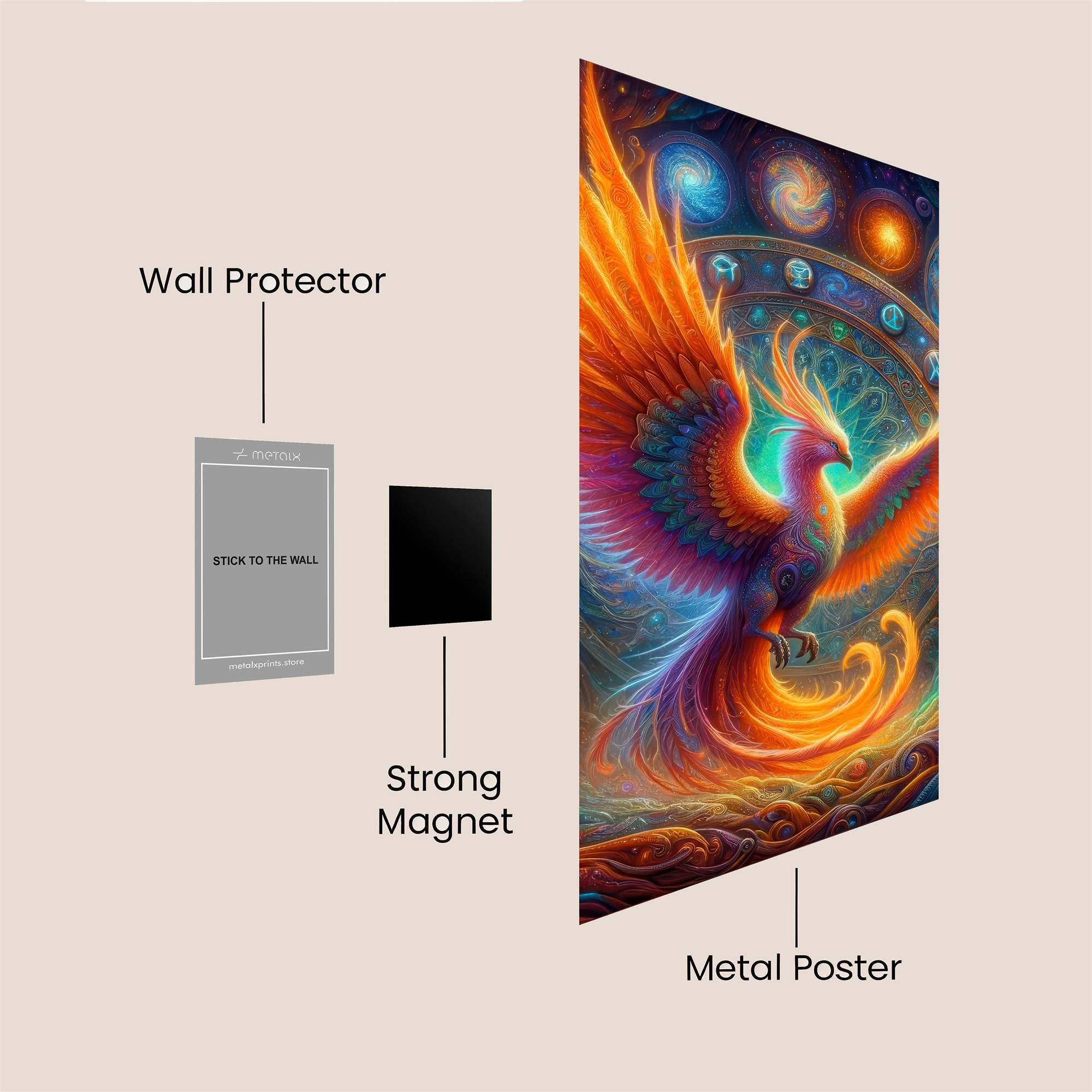 Phoenix Ascendance Safe Wall Magnetic / M