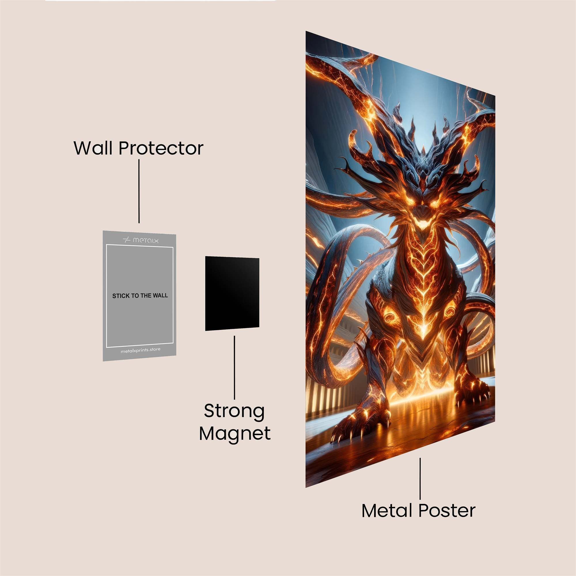 Inferno Majesty Safe Wall Magnetic / M