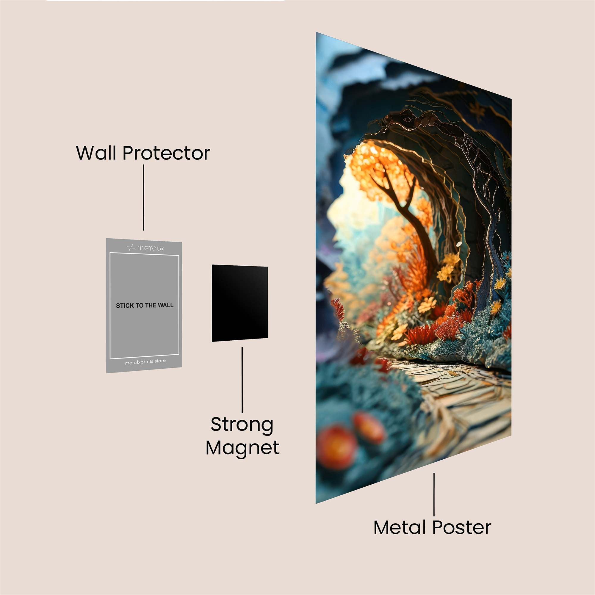 Whimsical Passage Safe Wall Magnetic / M