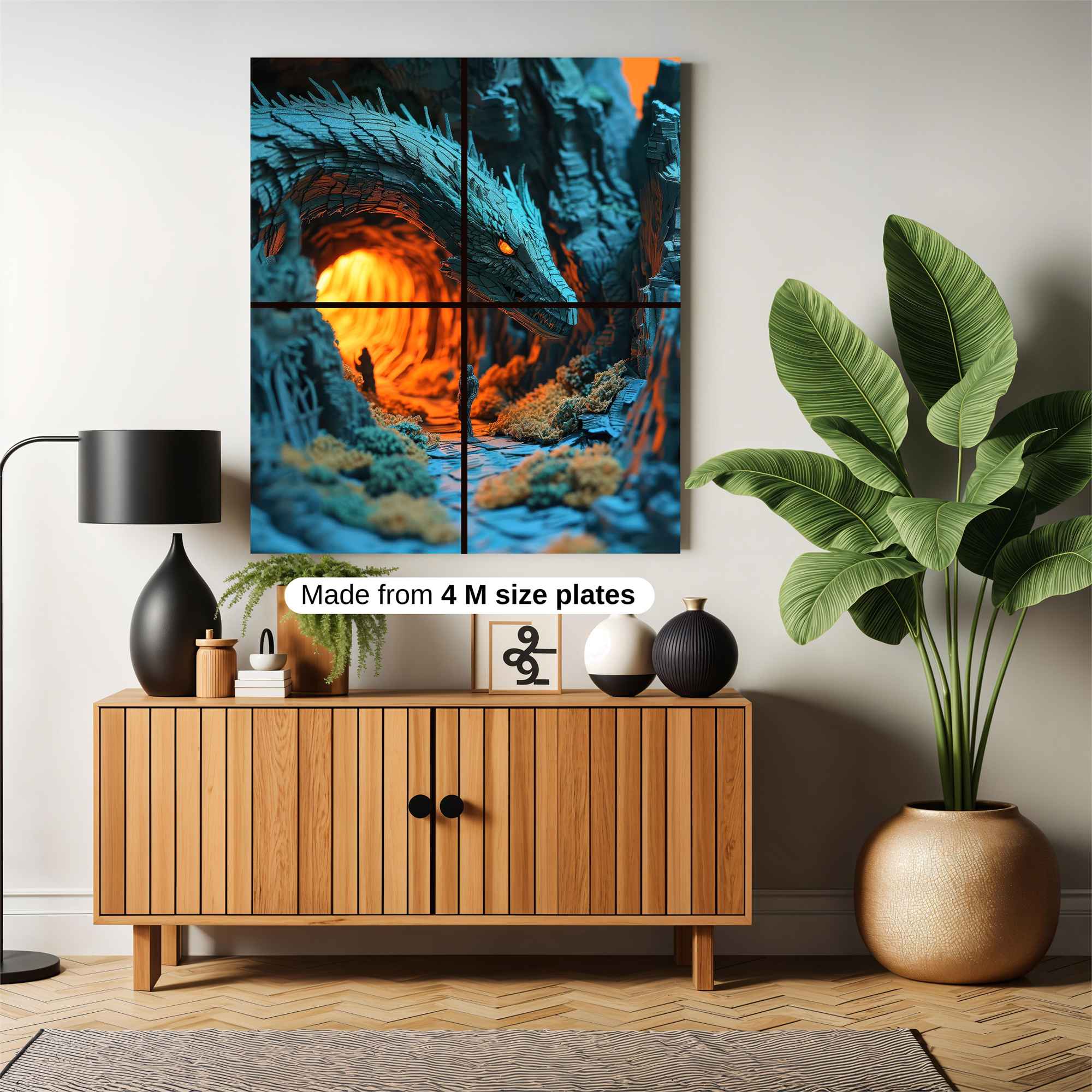 Dragon's Lairscape Safe Wall Magnetic / M
