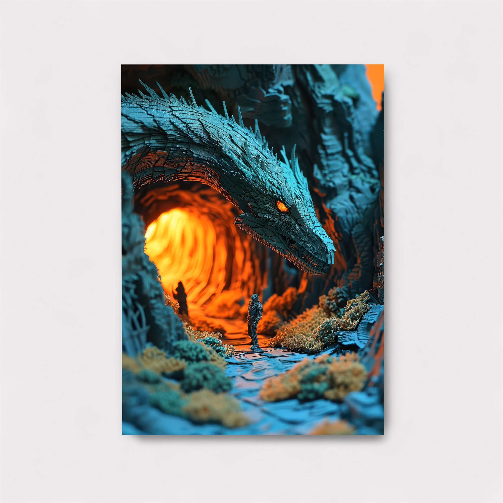 Dragon's Lairscape Safe Wall Magnetic / M