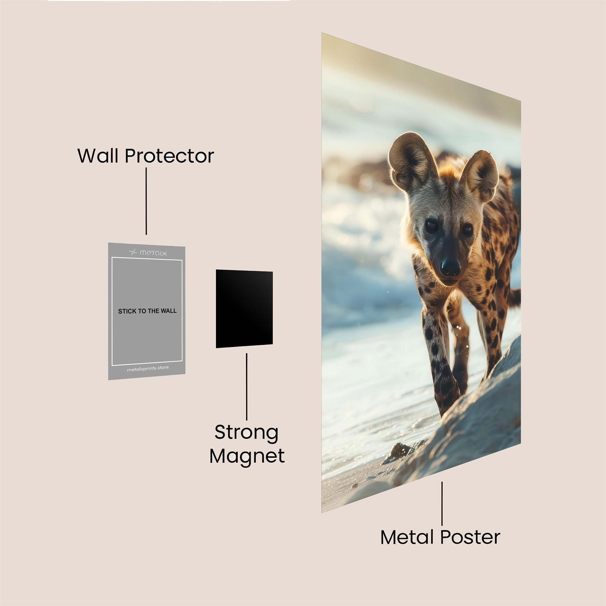 Hyena Serenity Safe Wall Magnetic / M