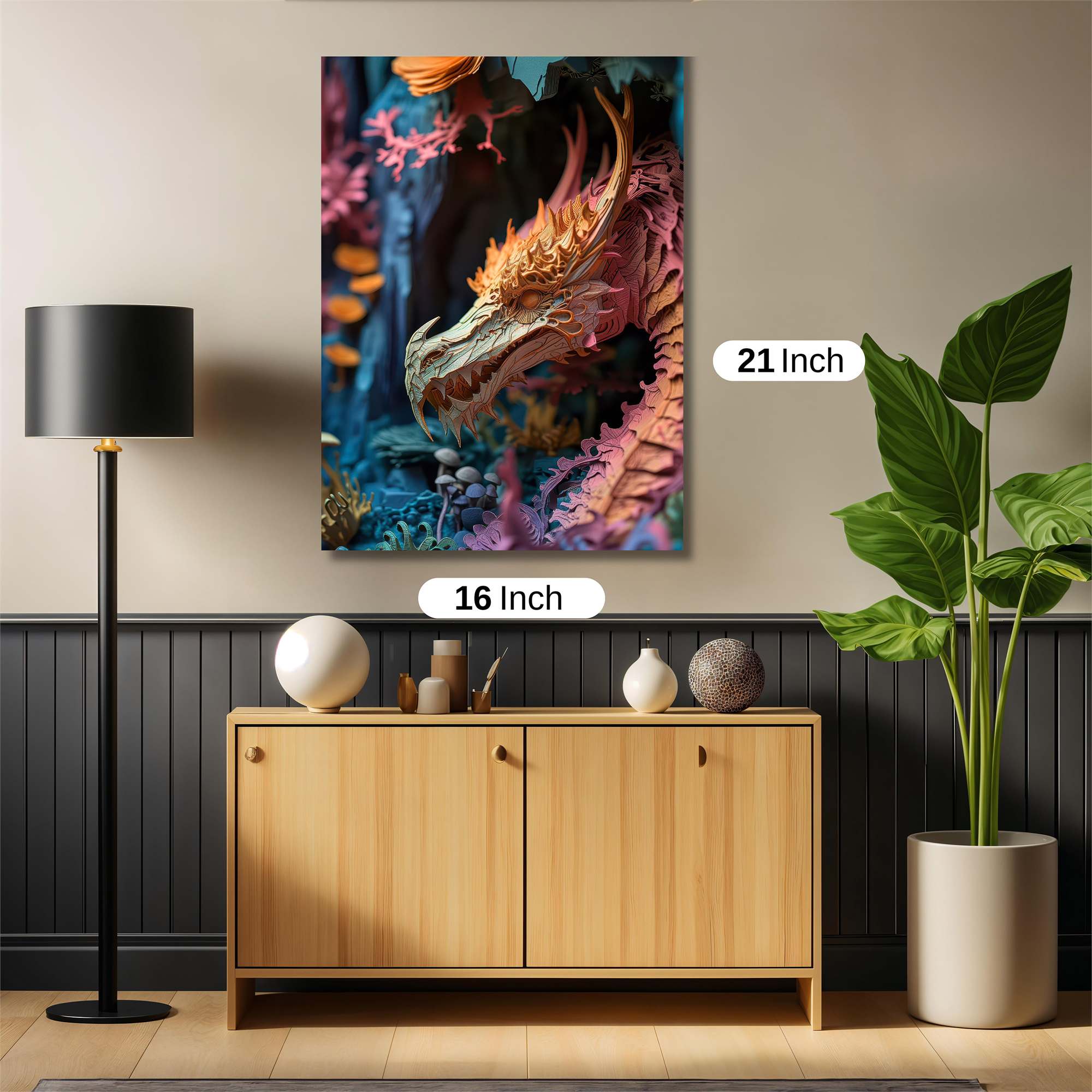 Dragon Whimsy Safe Wall Magnetic / M