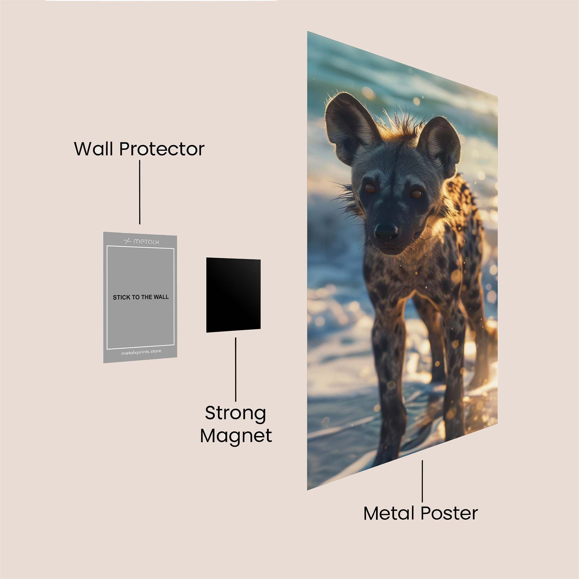 Hyena Serenity Safe Wall Magnetic / M