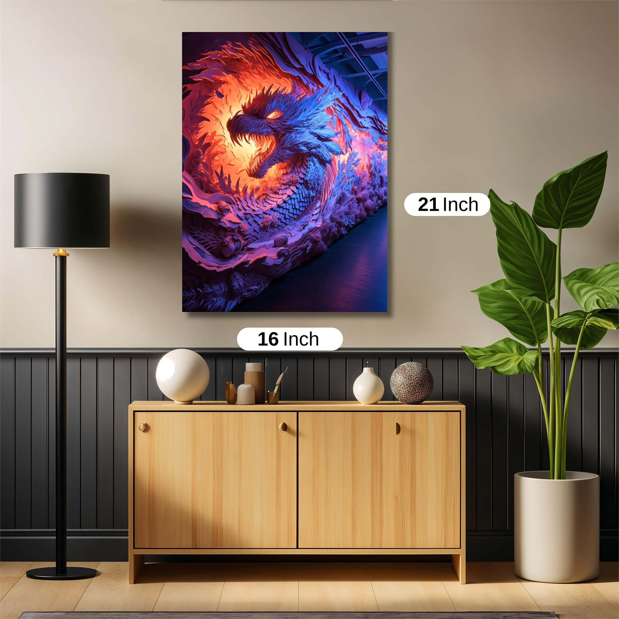 Dragon Blaze Safe Wall Magnetic / M