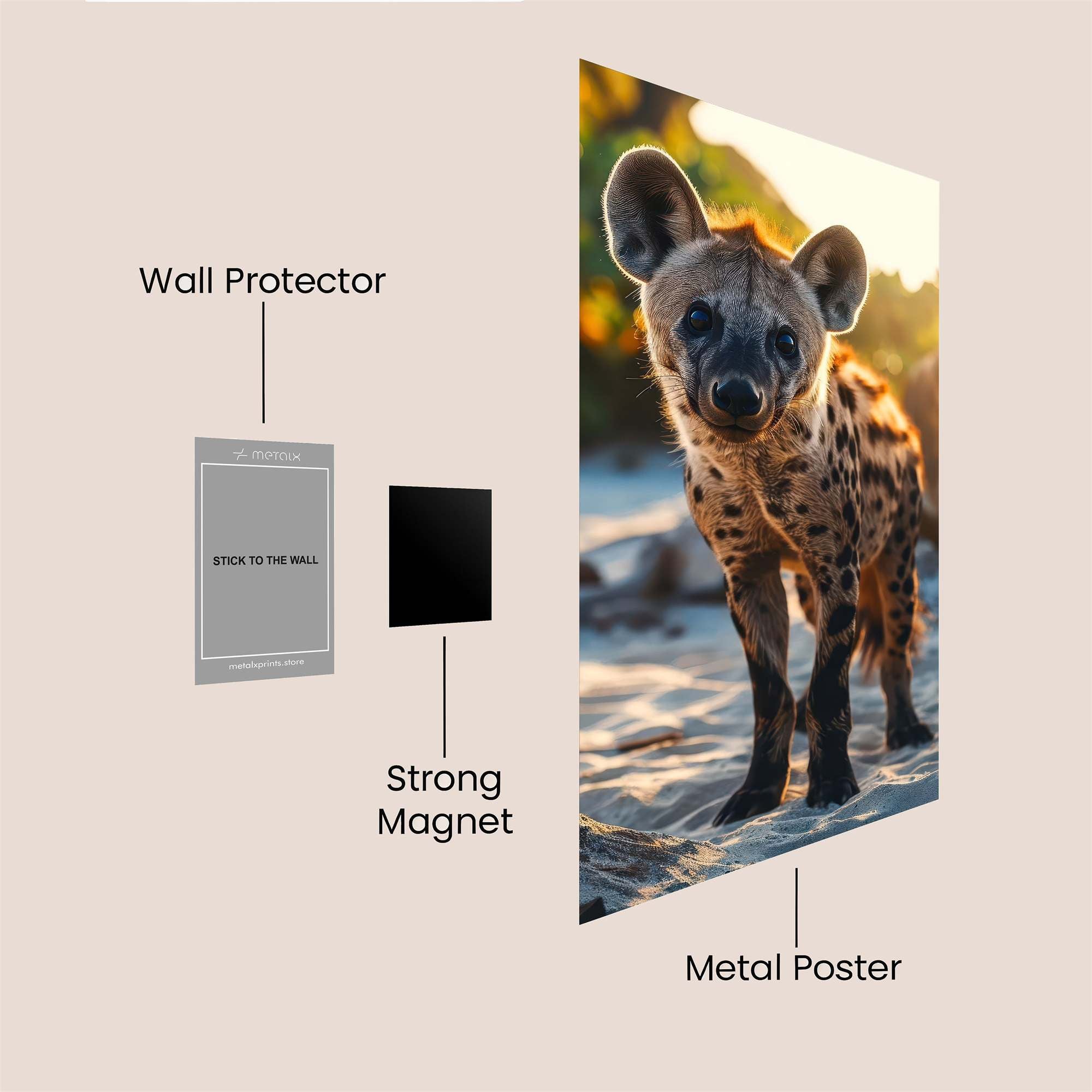 Hyena Dawn Safe Wall Magnetic / M