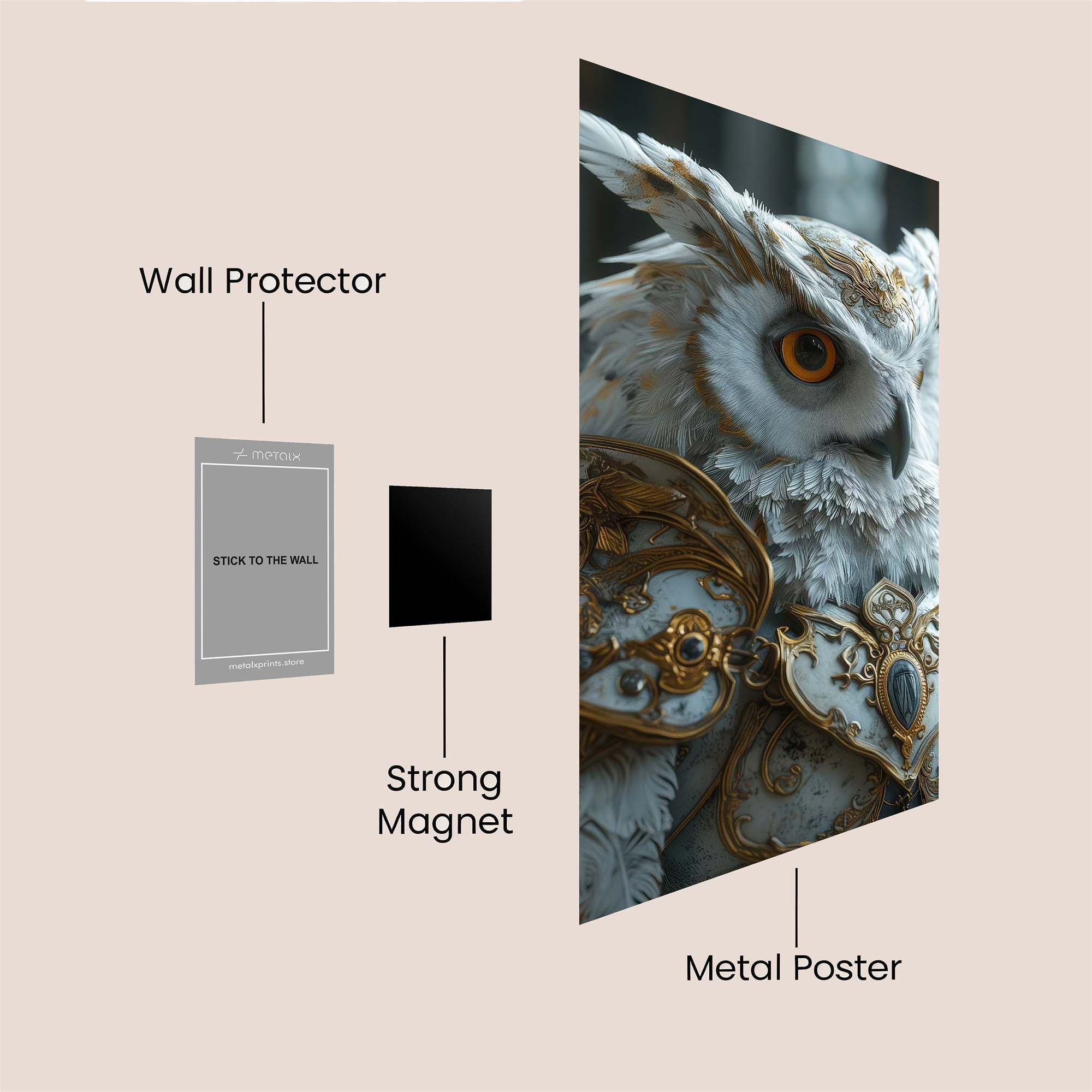 Owl Majesty Safe Wall Magnetic / M