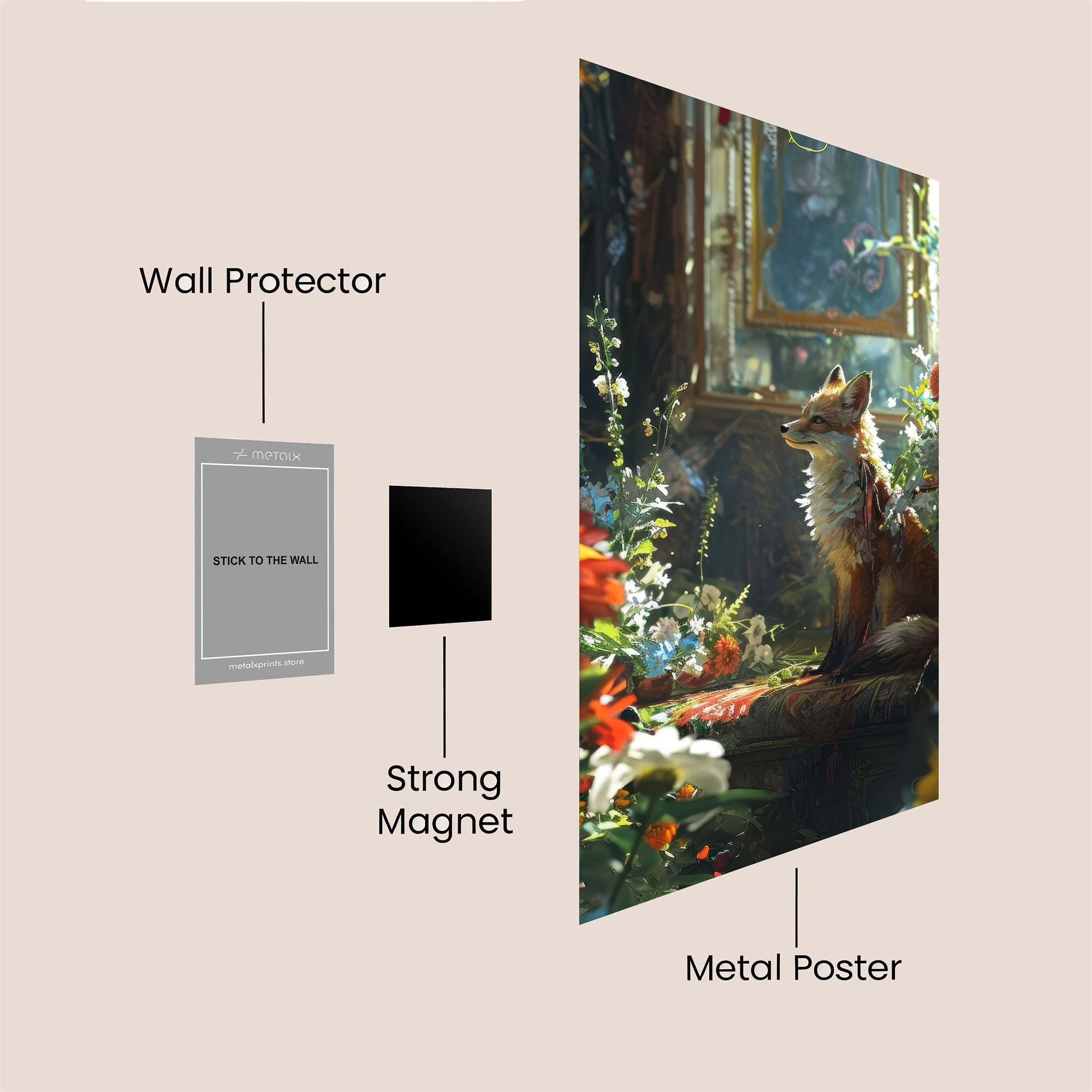 Fox Enchantment Safe Wall Magnetic / M