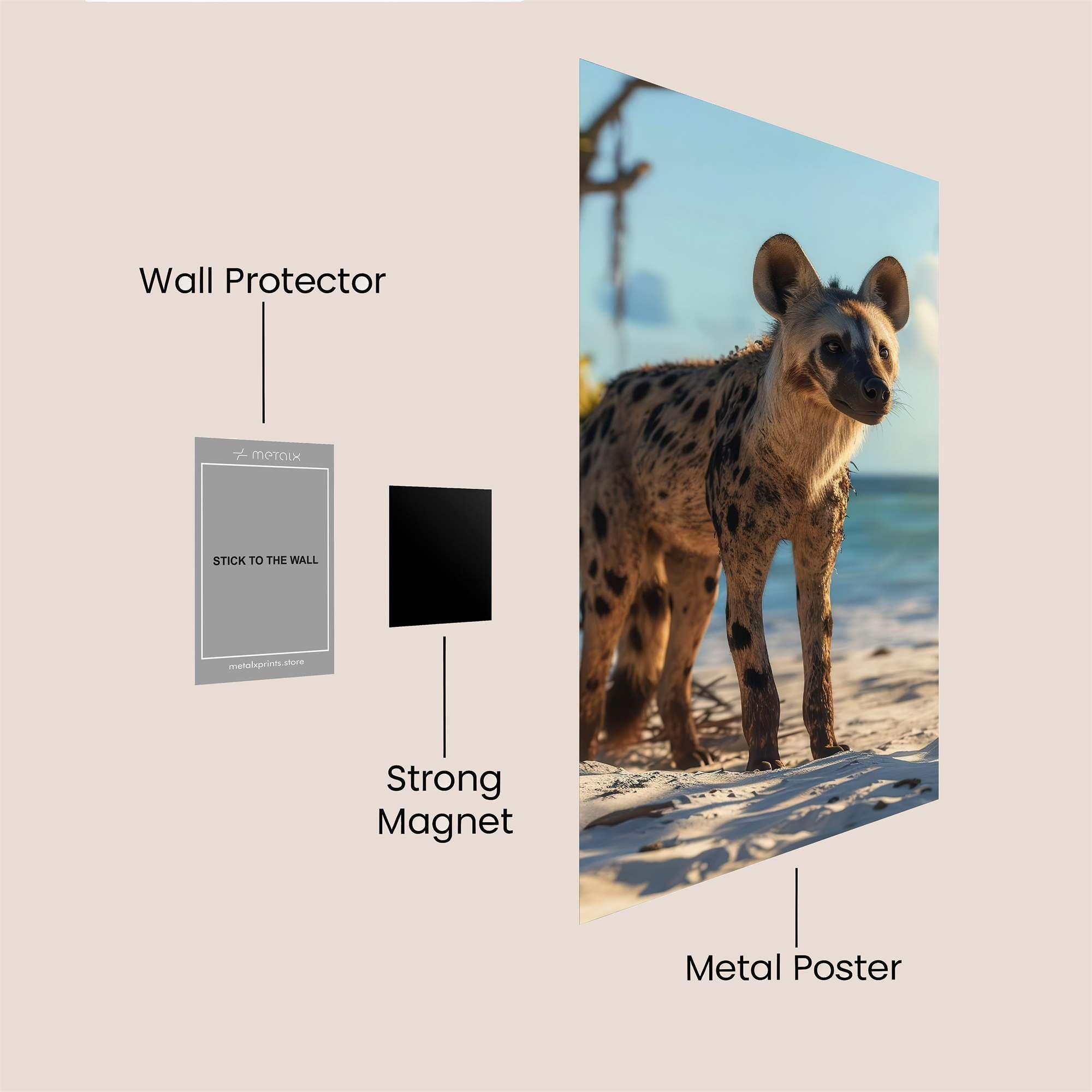 Hyena Serenity Safe Wall Magnetic / M