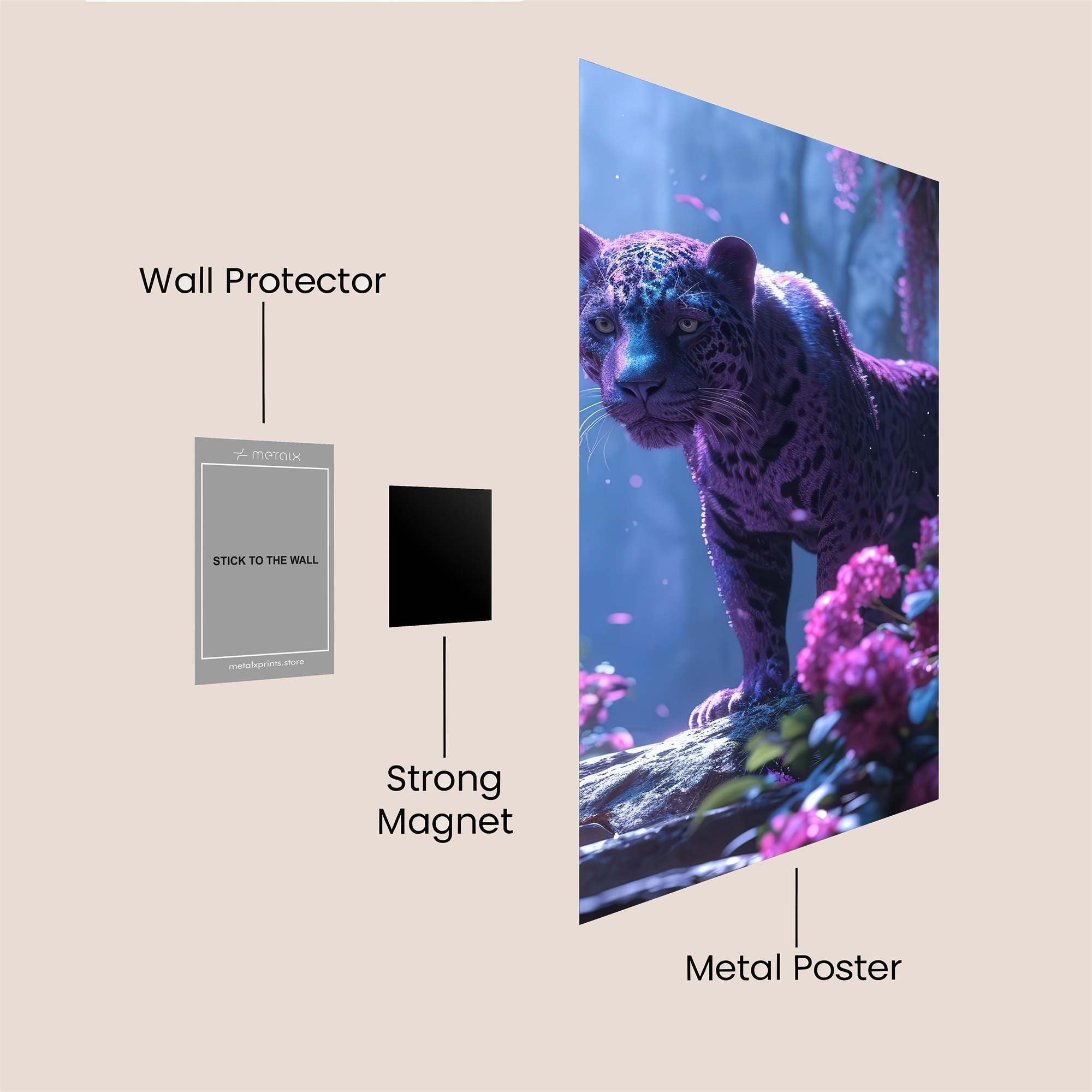 Mystic Panther Safe Wall Magnetic / M