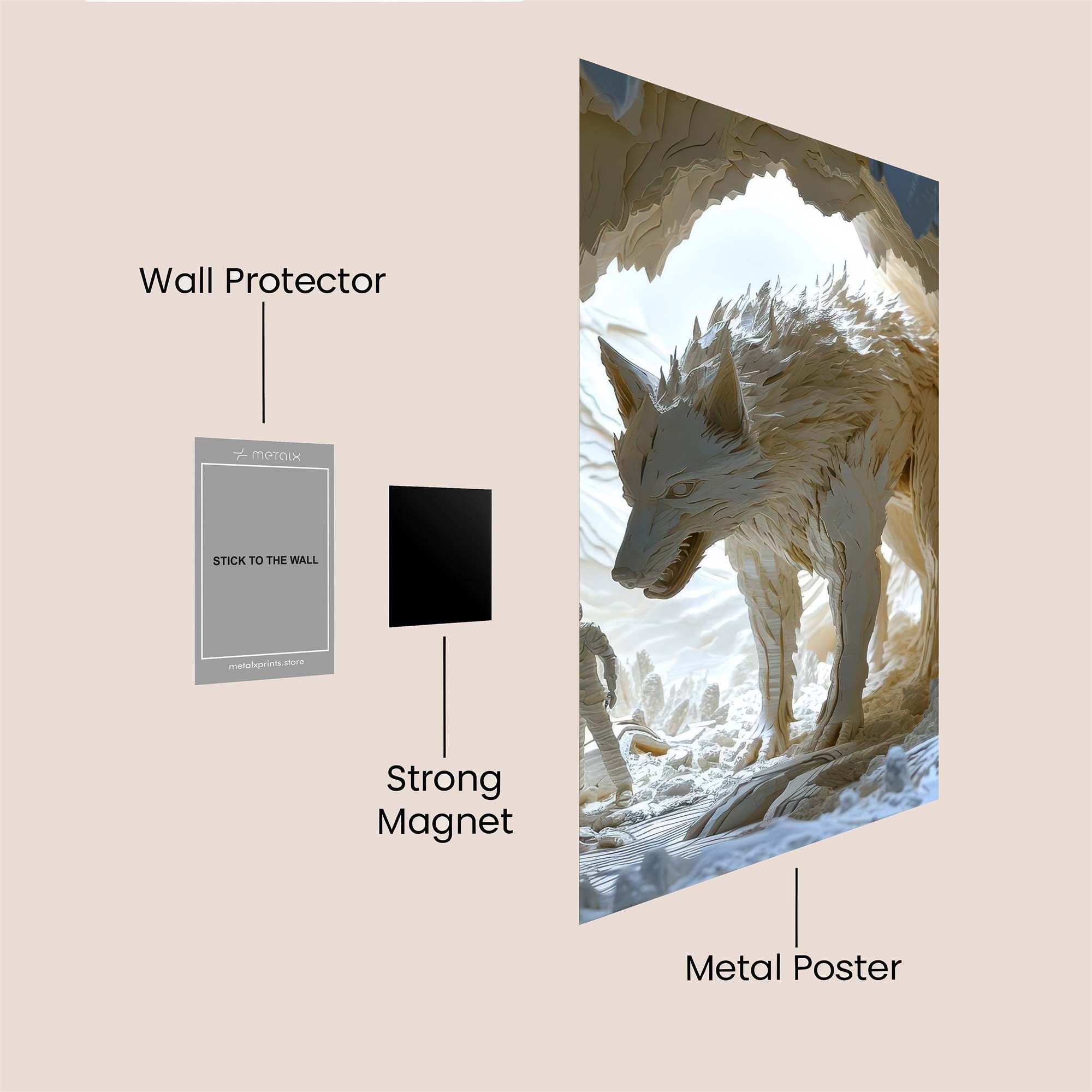 Wolfen Mystique Safe Wall Magnetic / M