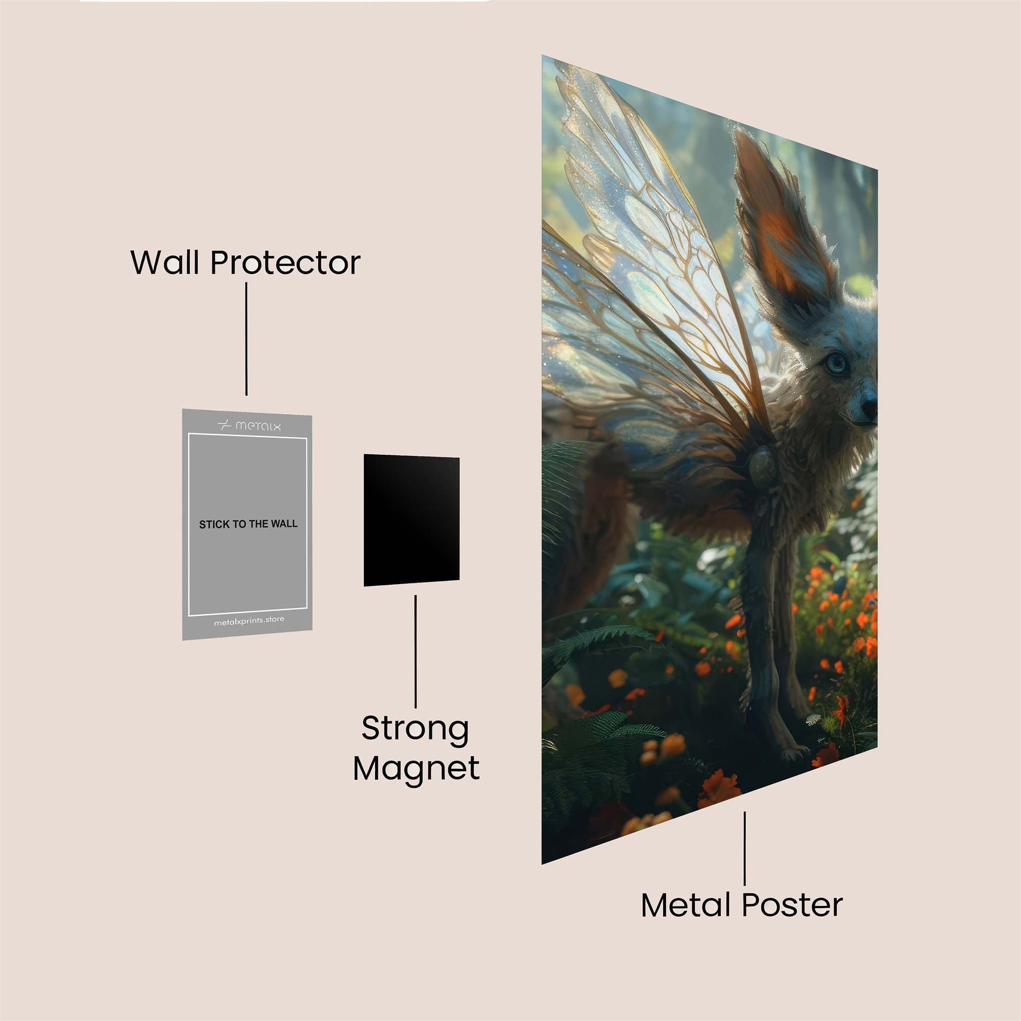 Fey Enchantment Safe Wall Magnetic / M