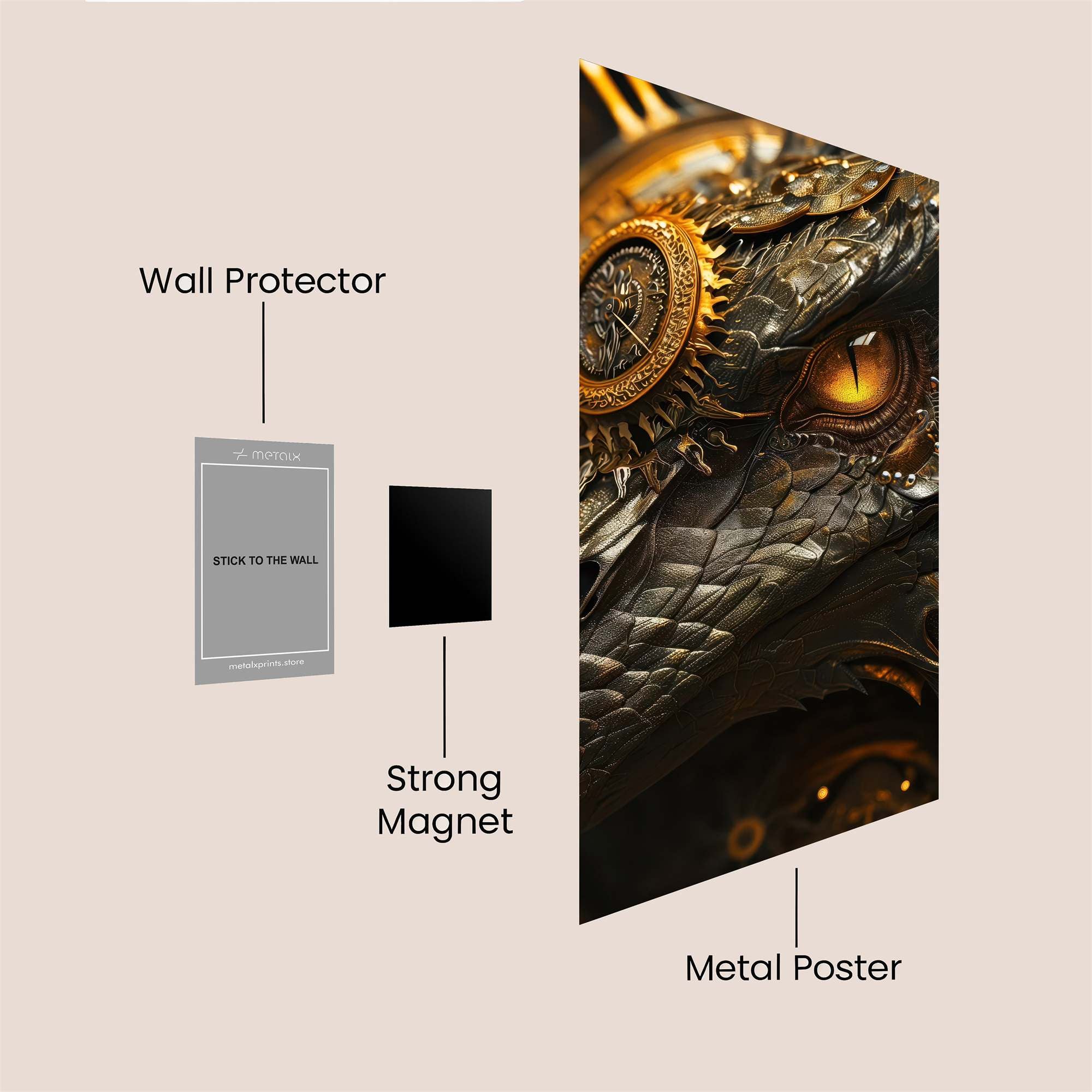Clockwork Majesty Safe Wall Magnetic / M