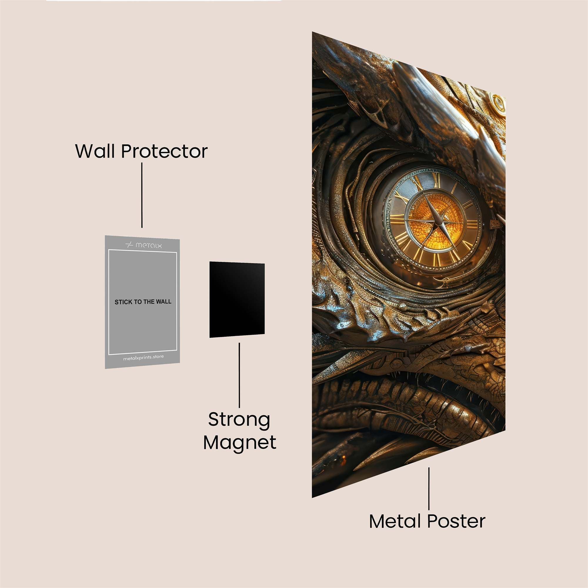 Clockwork Majesty Safe Wall Magnetic / M