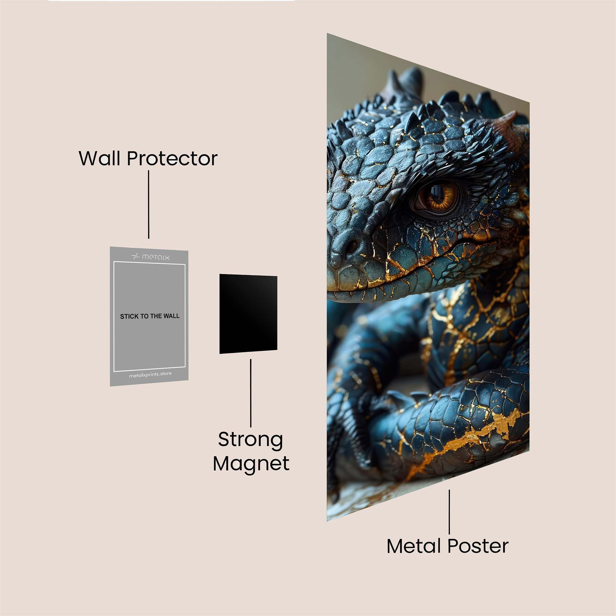 Dragon Serenity Safe Wall Magnetic / M