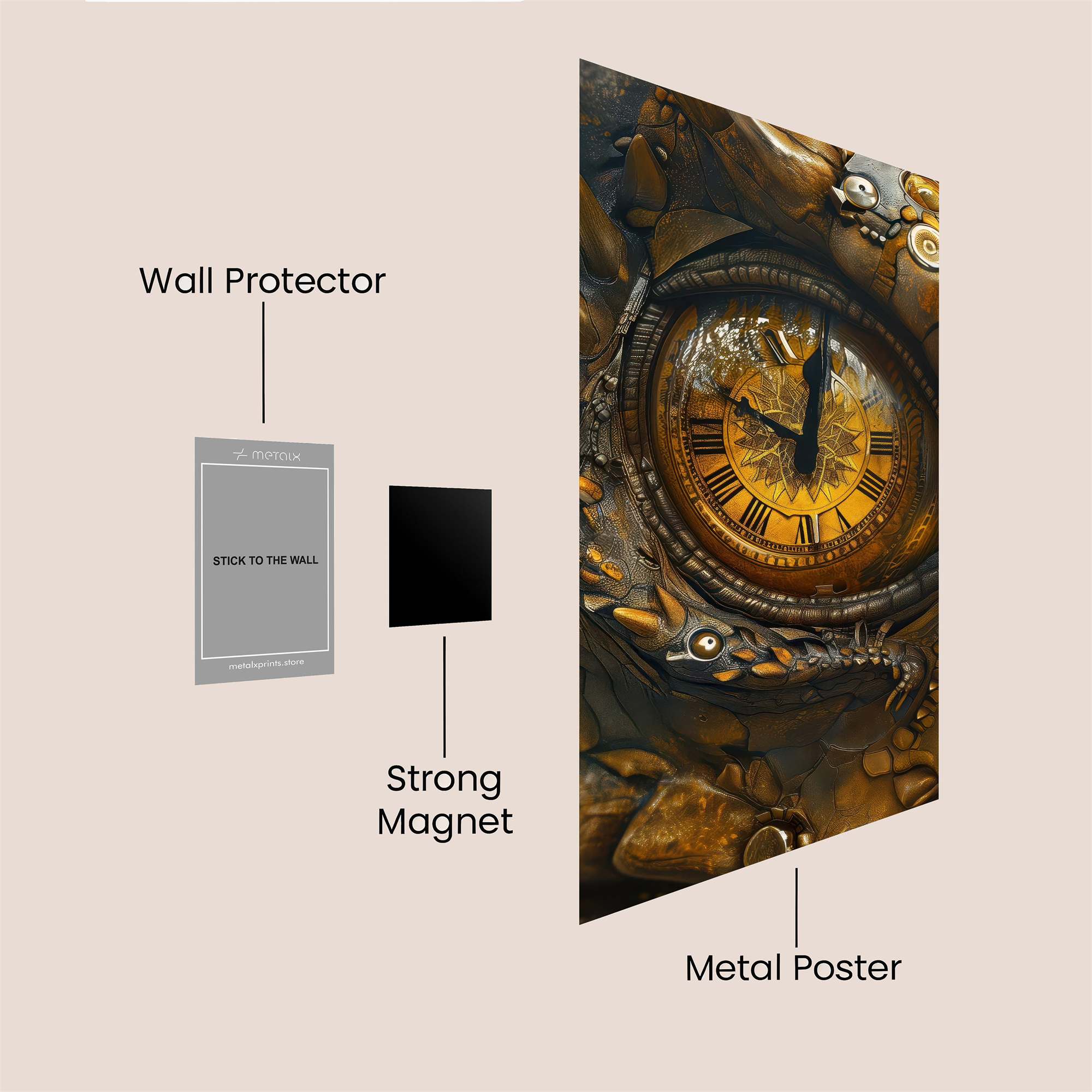 Chrono Gaze Safe Wall Magnetic / M