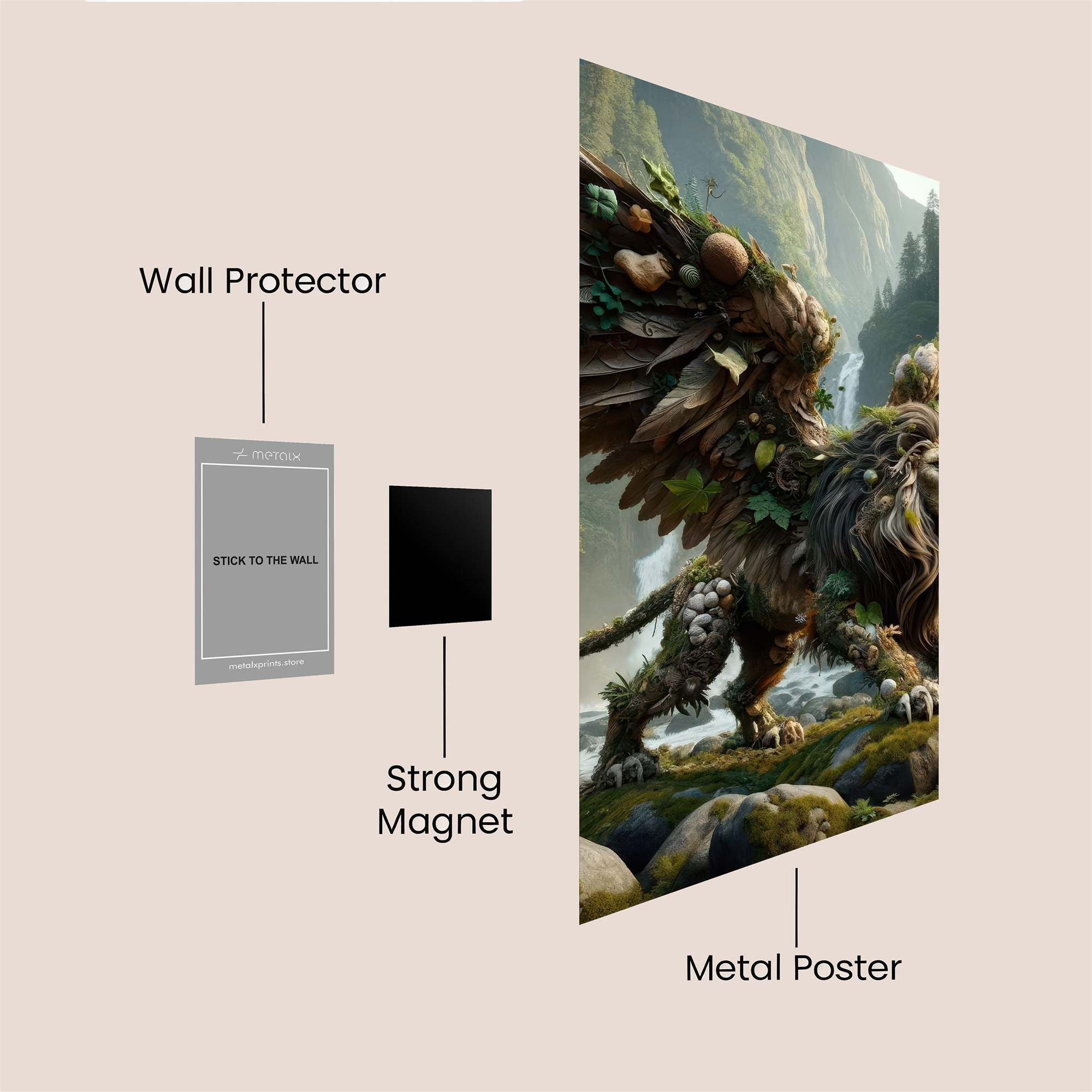 Mythical Roarbloom Safe Wall Magnetic / M