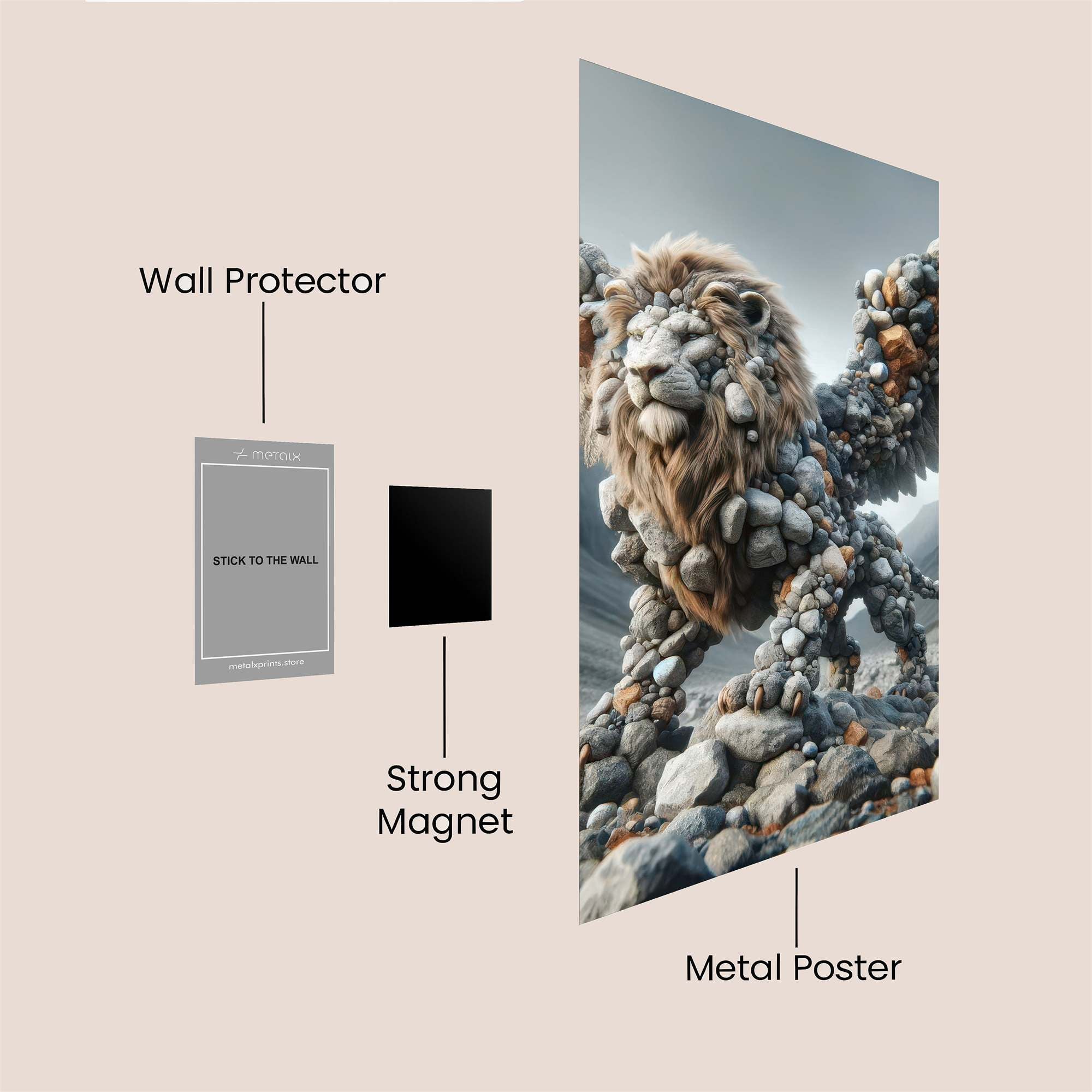 Lionstone Majesty Safe Wall Magnetic / M