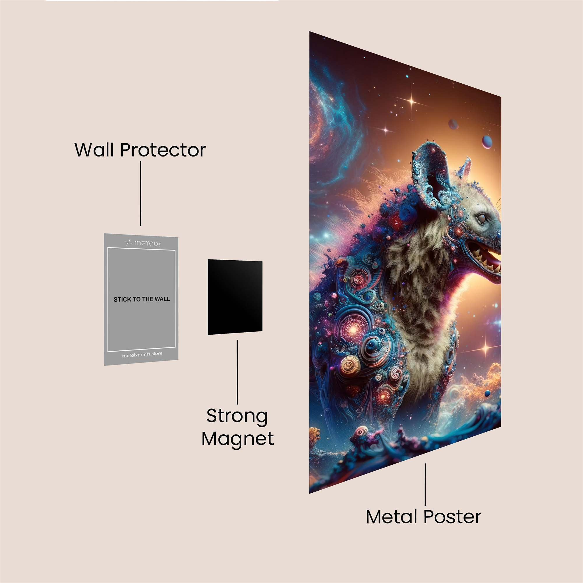 Cosmic Laughter Safe Wall Magnetic / M