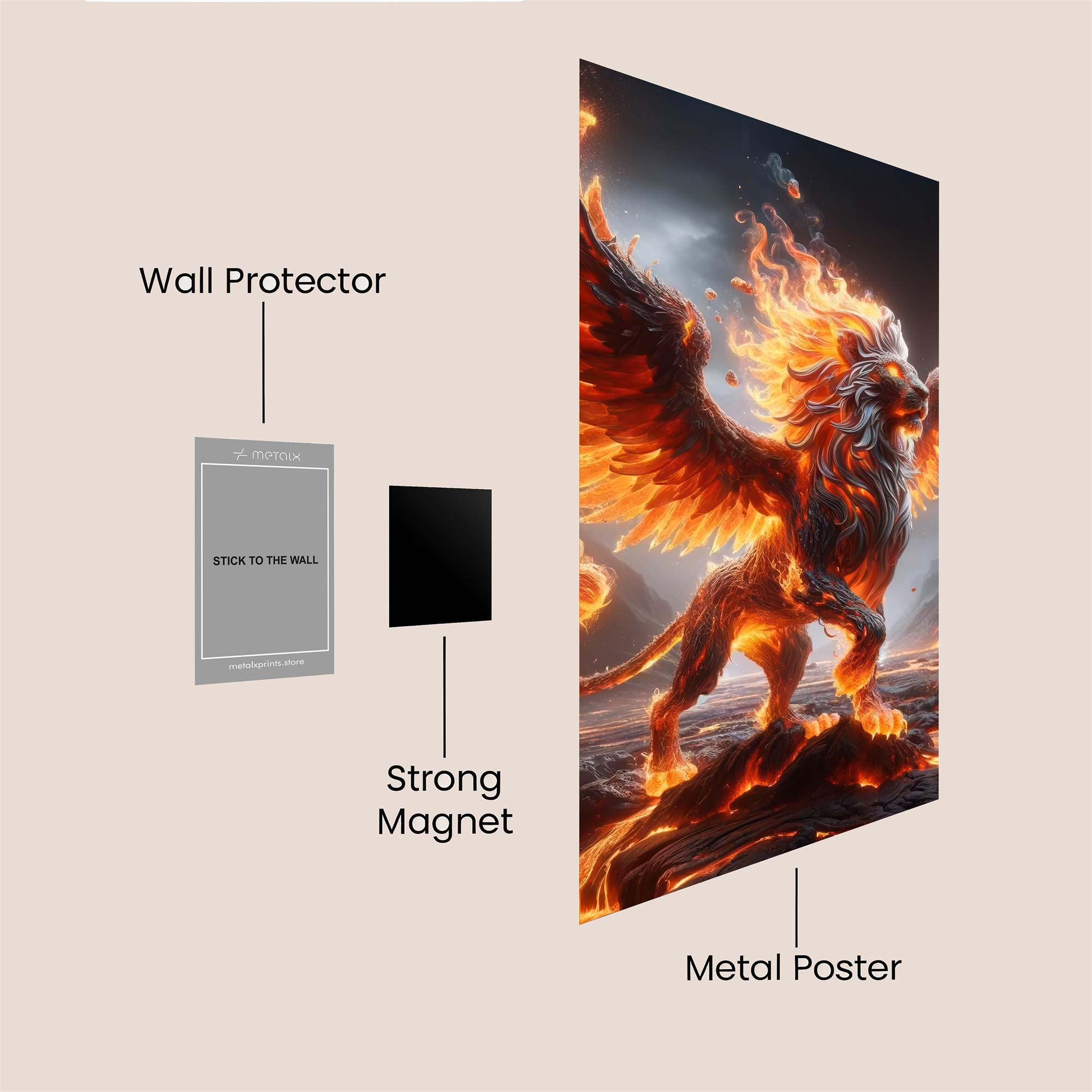 Inferno Majesty Safe Wall Magnetic / M