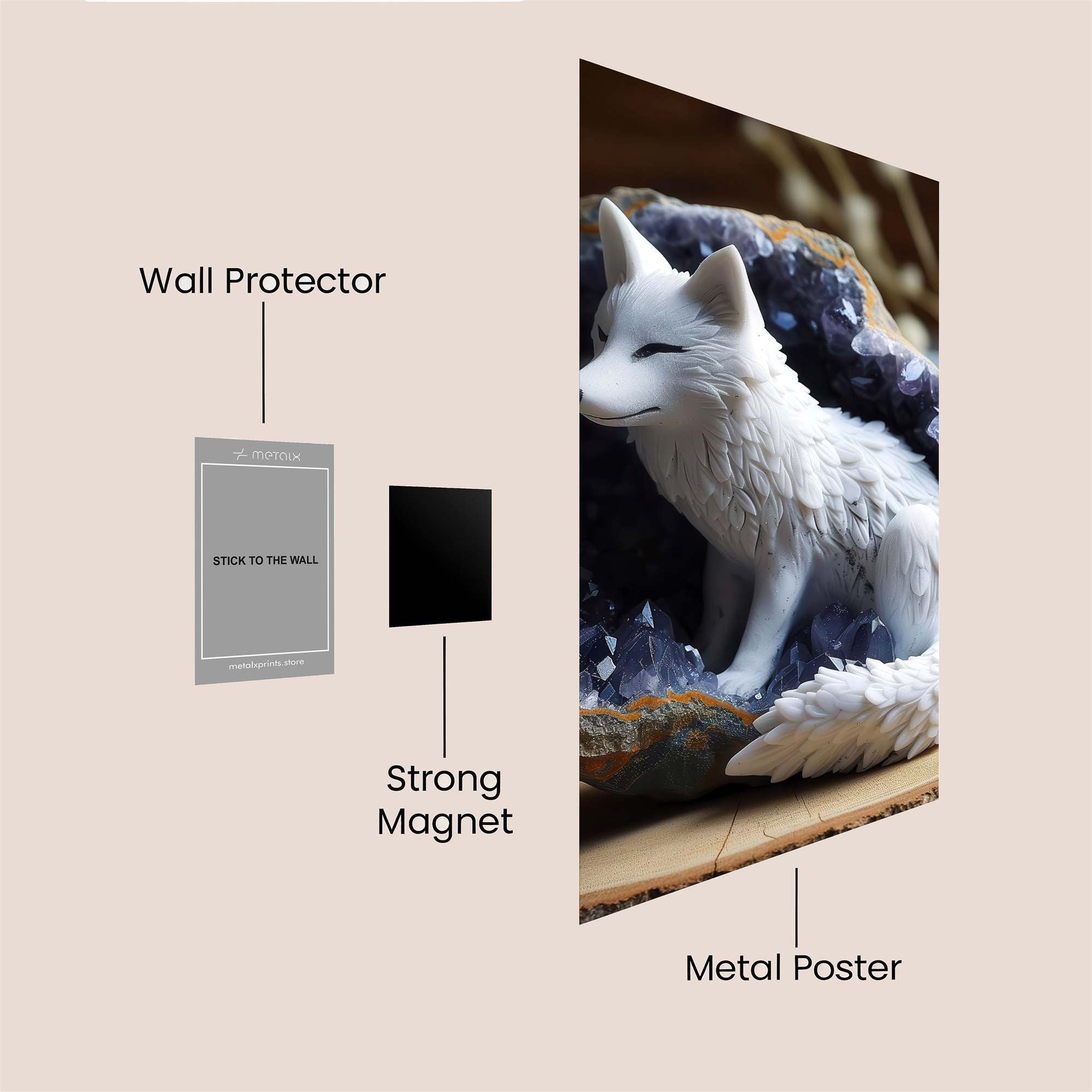 Crystal Serenity Safe Wall Magnetic / M