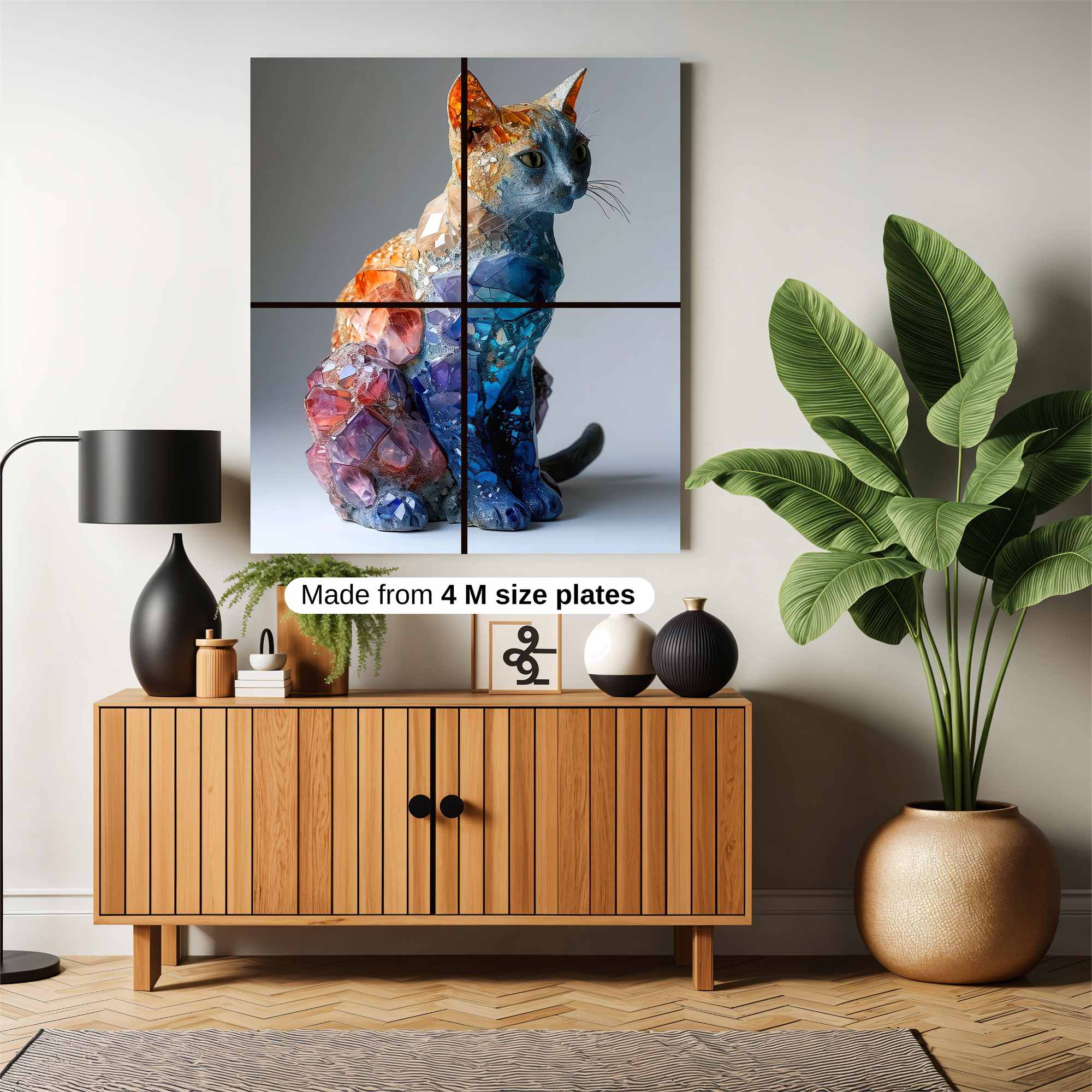 Crystal Cat Safe Wall Magnetic / M