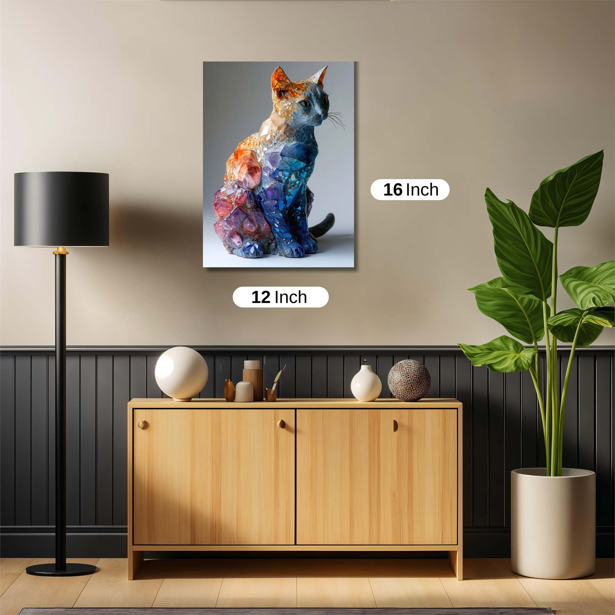 Crystal Cat Safe Wall Magnetic / M