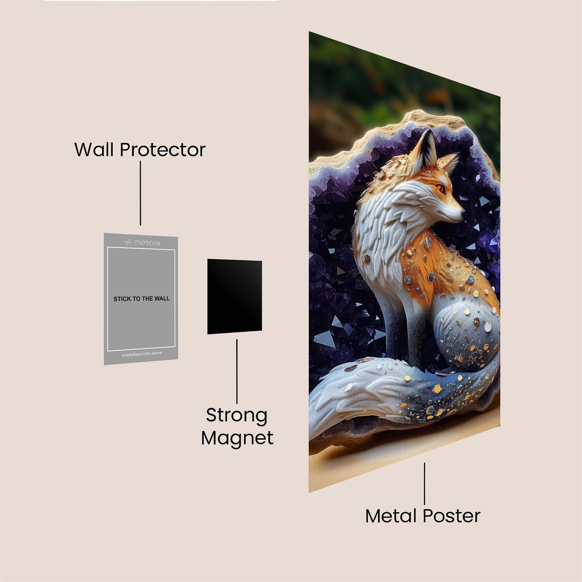 Crystal Serenity Safe Wall Magnetic / M