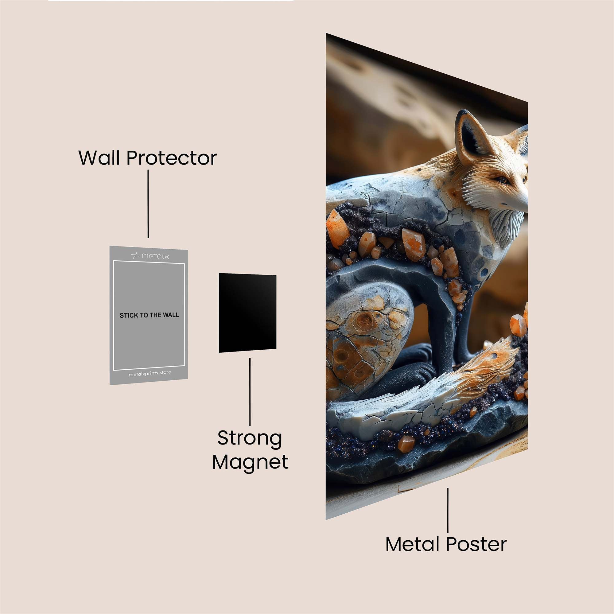 Vulpine Sculptura Safe Wall Magnetic / M