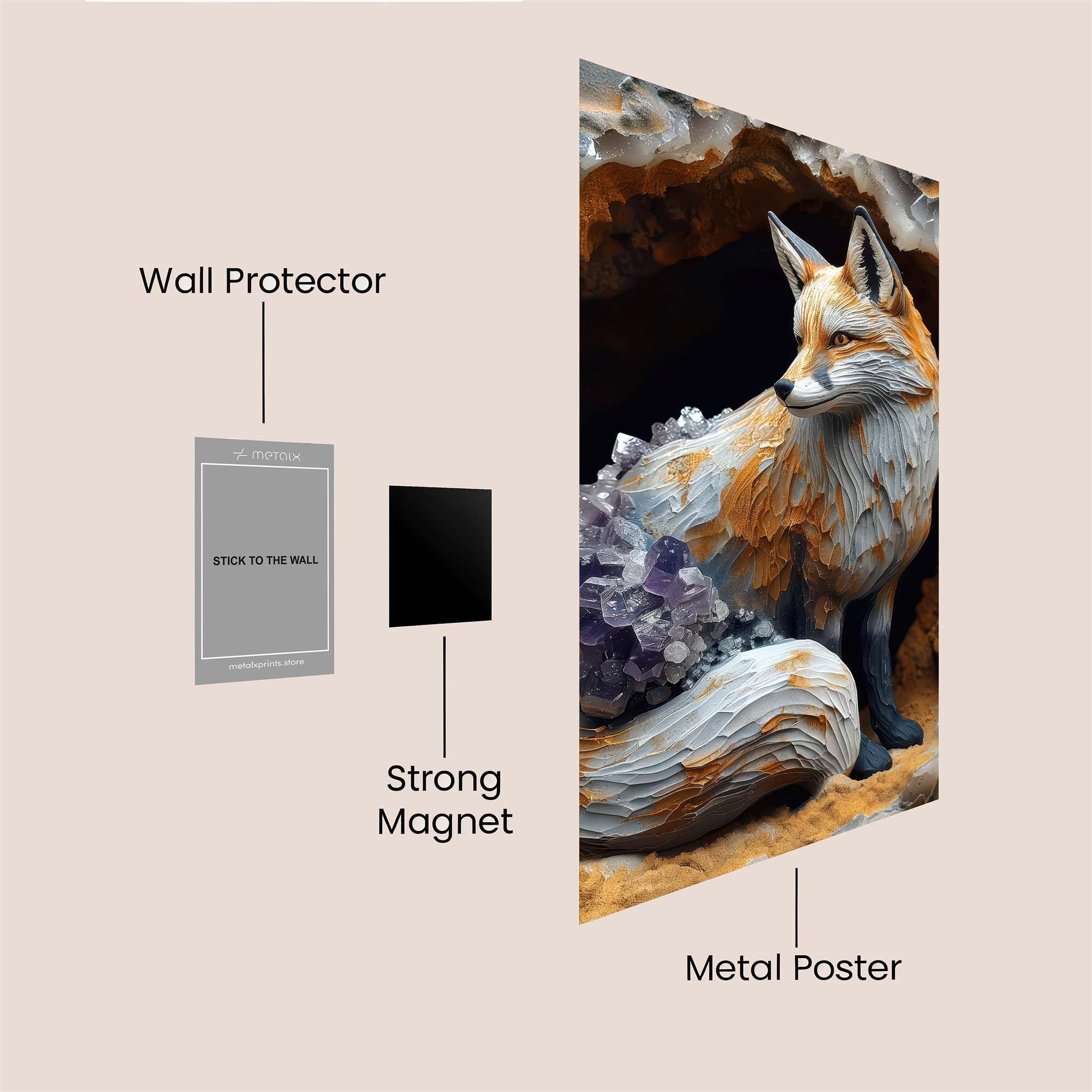 Foxy Crystallize Safe Wall Magnetic / M