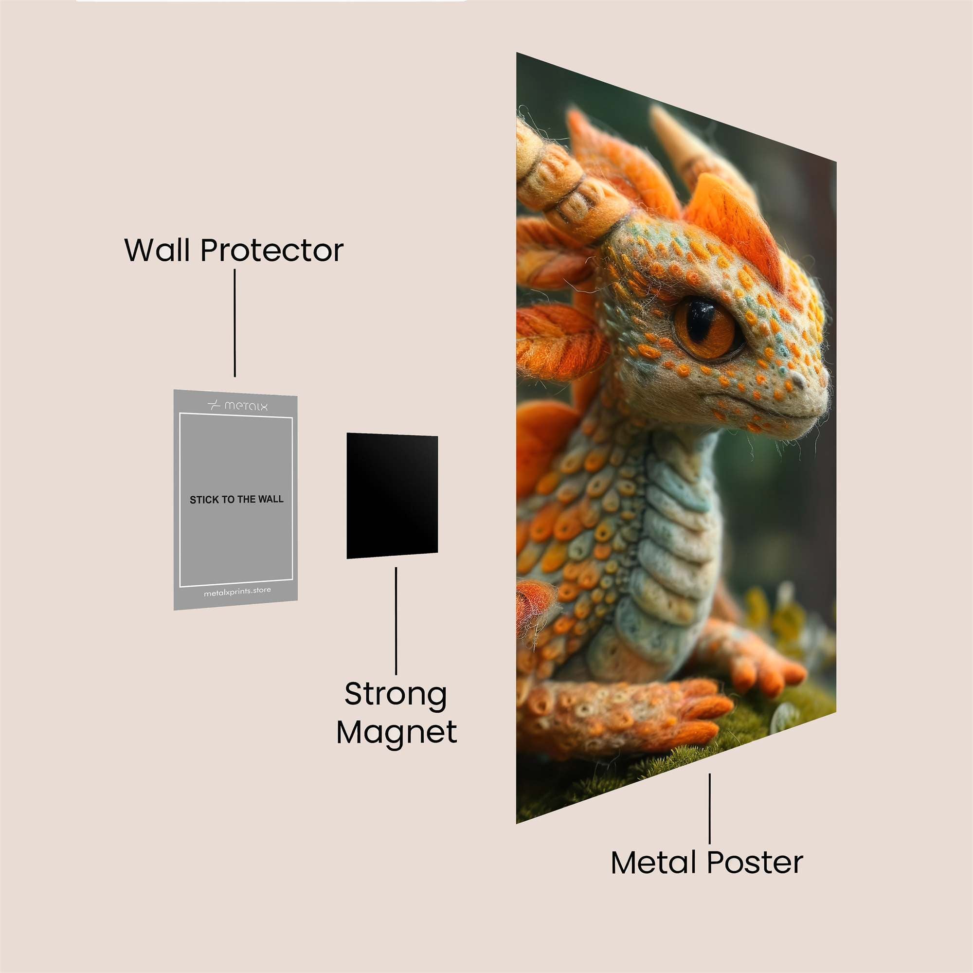 Fiery Serenity Safe Wall Magnetic / M