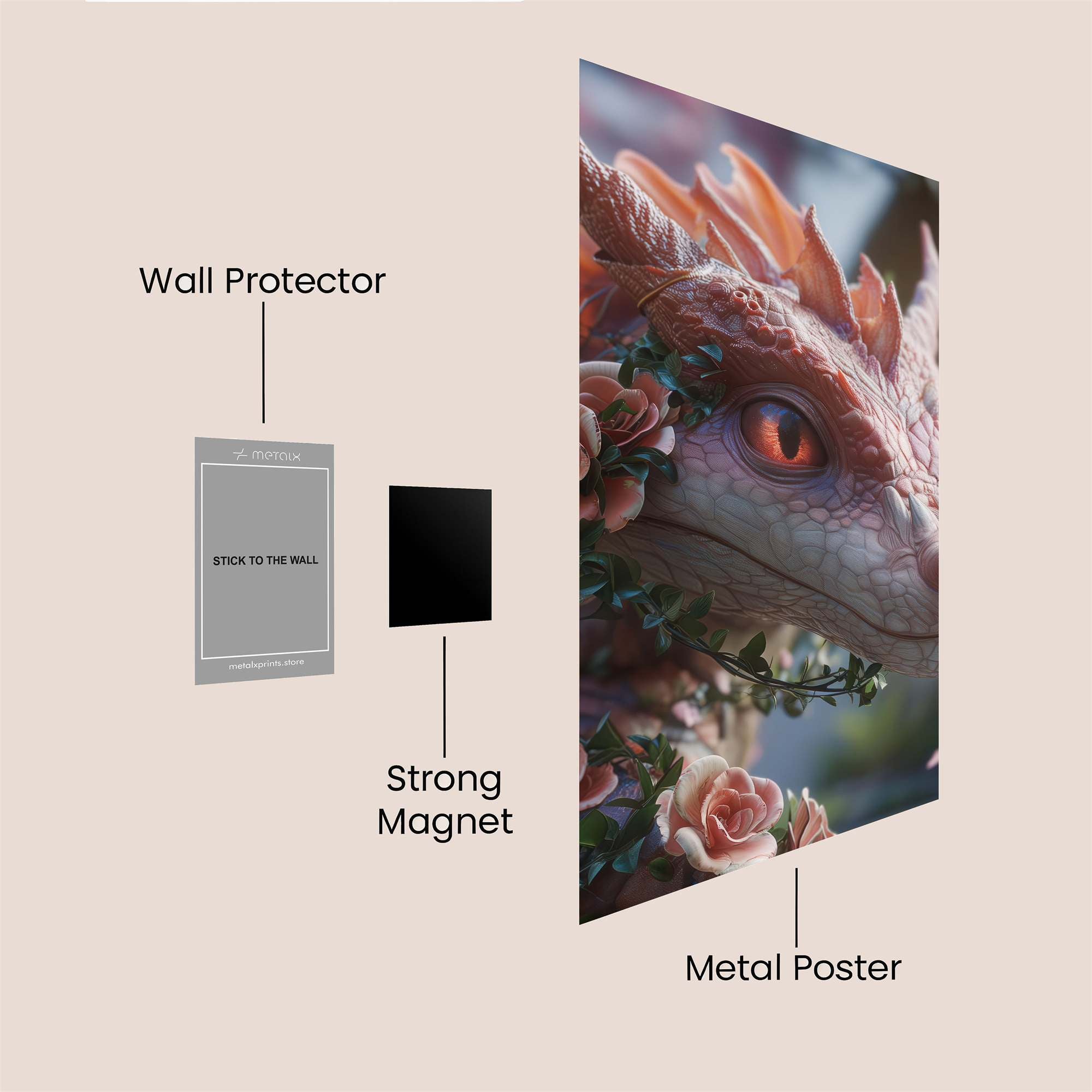Petal Enchantment Safe Wall Magnetic / M