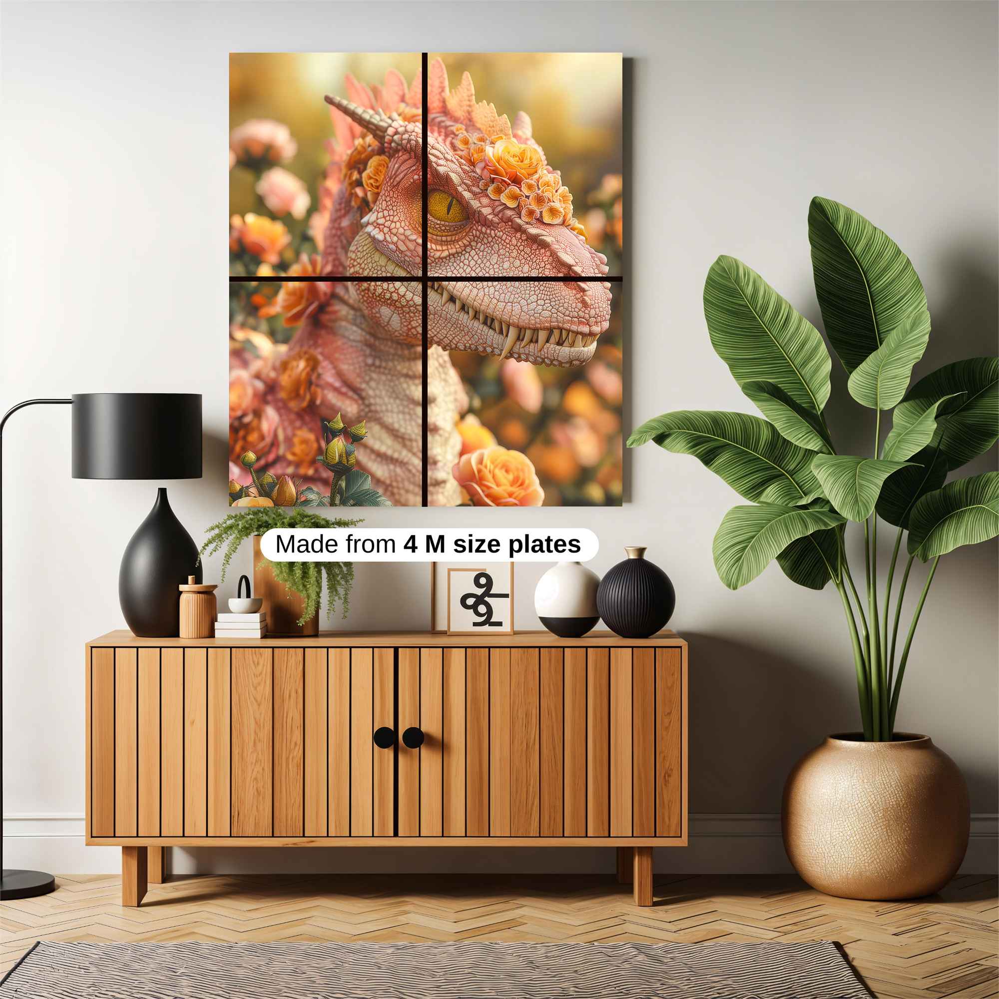 Floral Raptor Safe Wall Magnetic / M