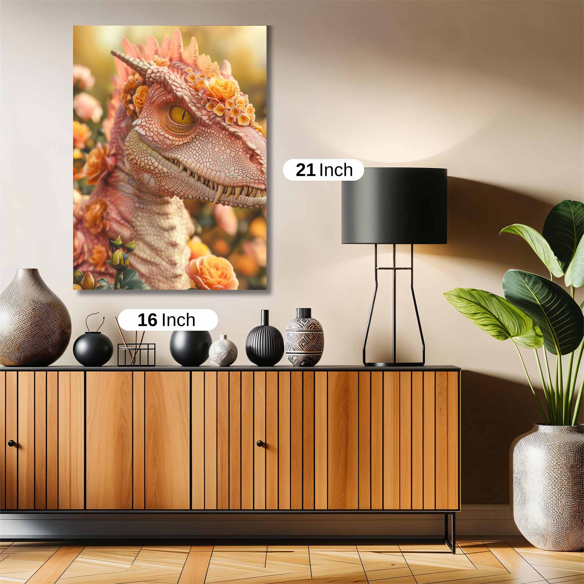 Floral Raptor Safe Wall Magnetic / M