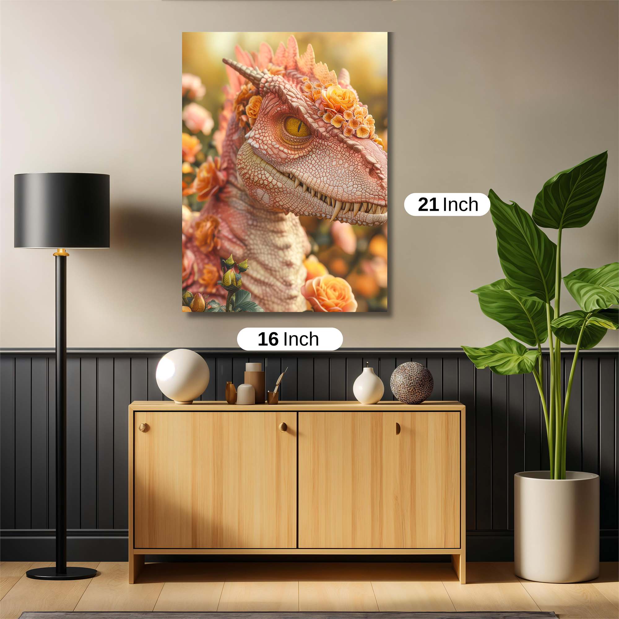 Floral Raptor Safe Wall Magnetic / M