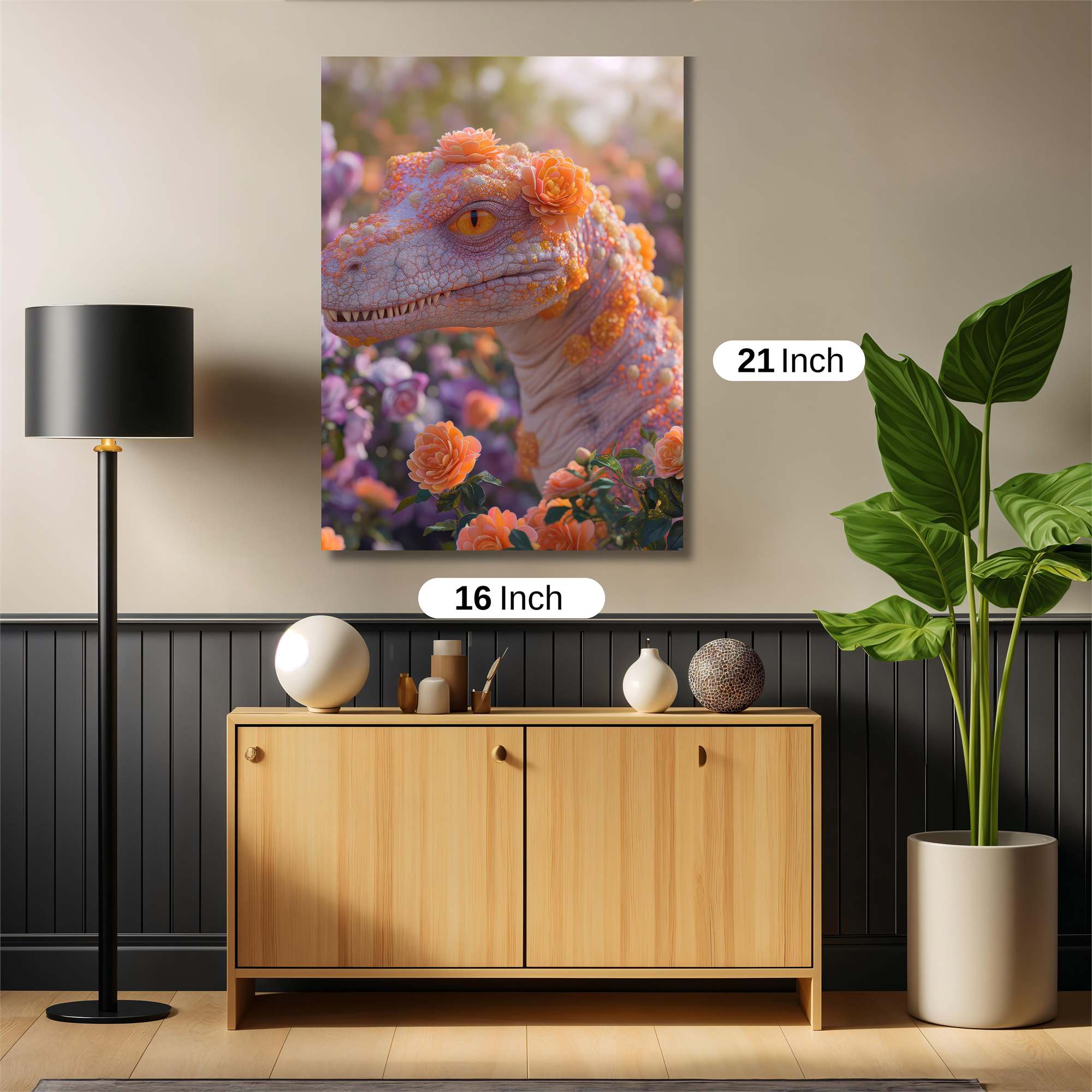 Floral Raptor Safe Wall Magnetic / M