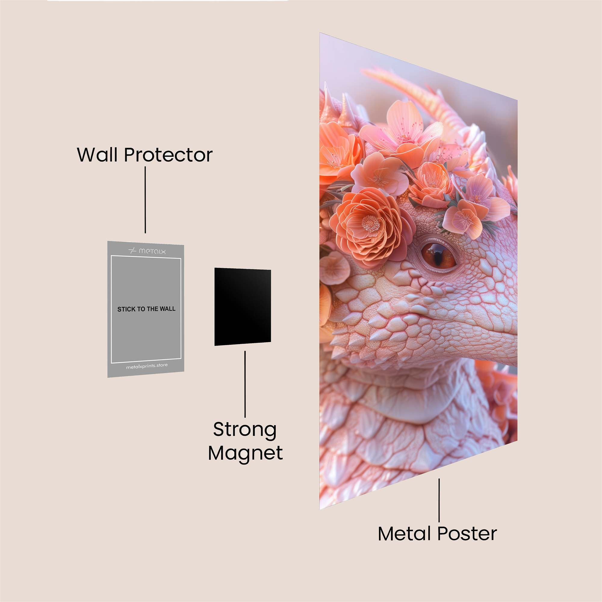 Blossom Whimsy Safe Wall Magnetic / M