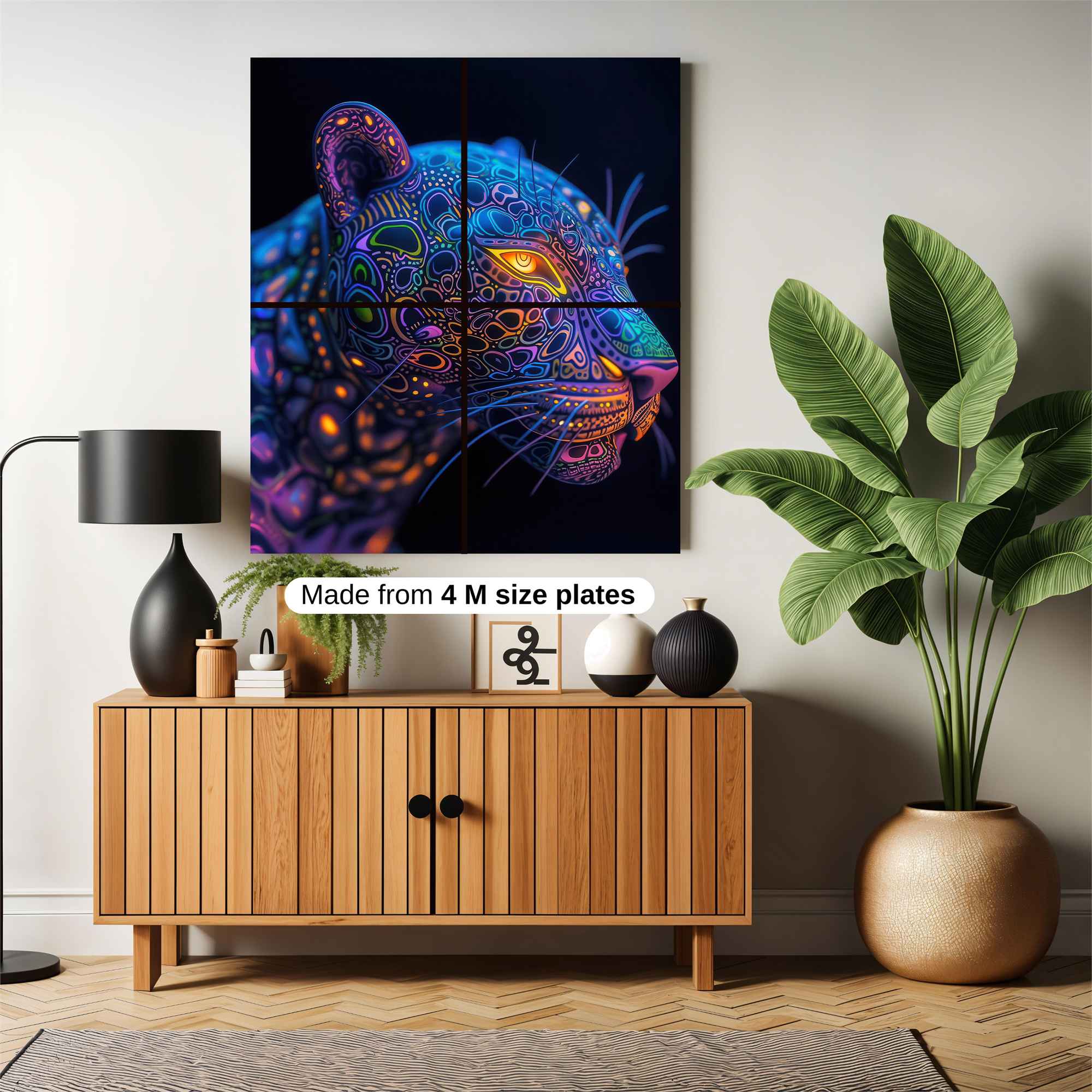 Neon Panther Safe Wall Magnetic / M