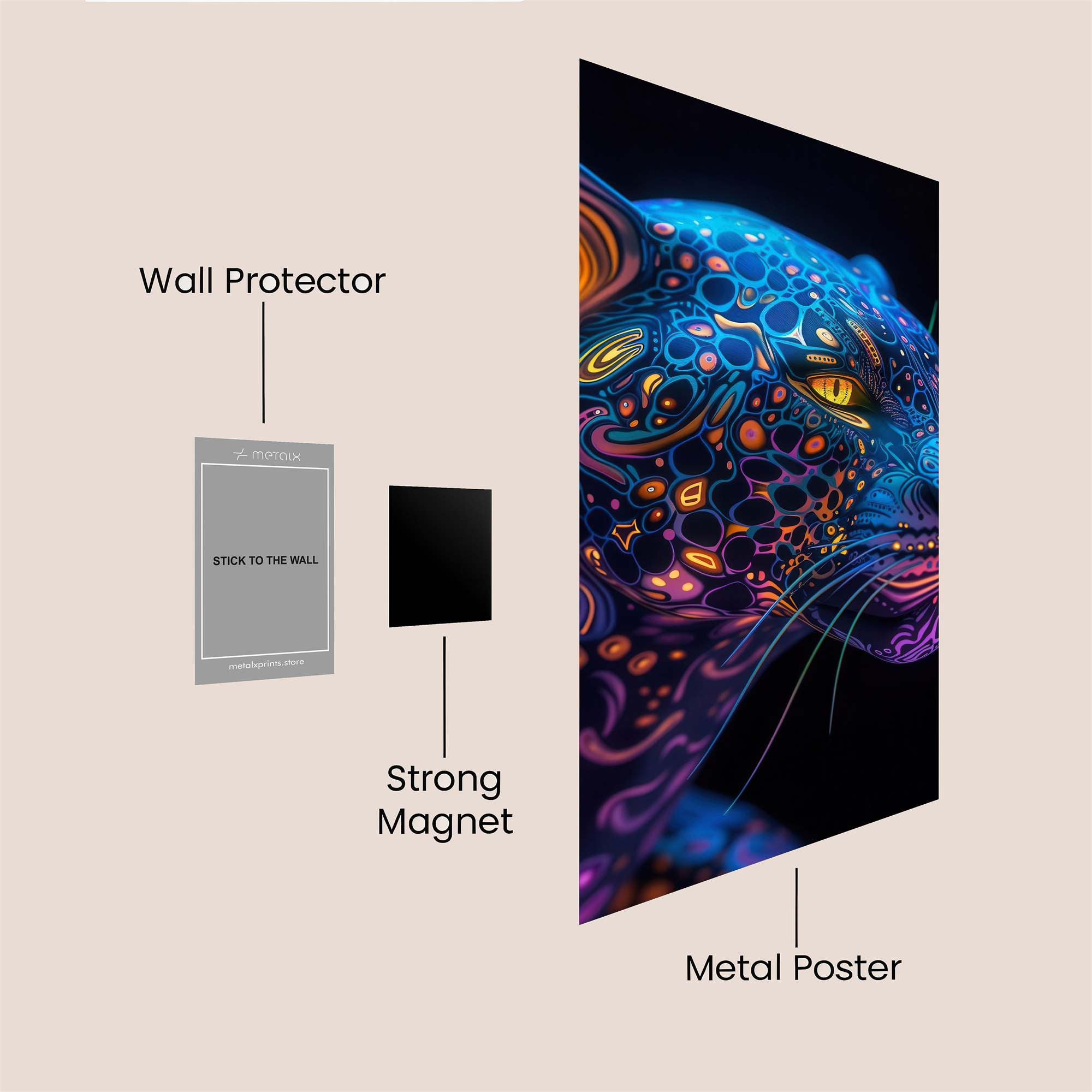 Neon Majesty Safe Wall Magnetic / M