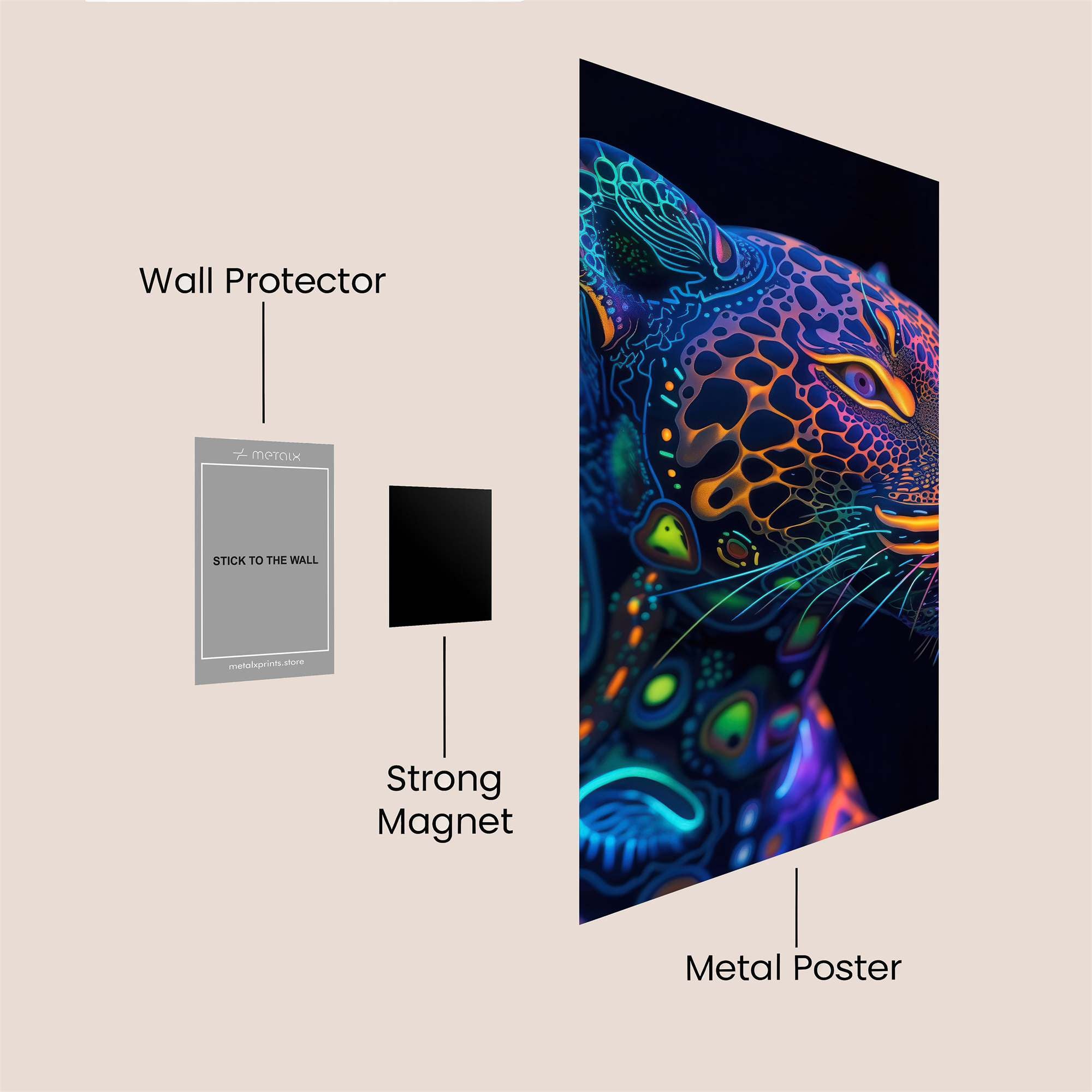 Neon Majesty Safe Wall Magnetic / M
