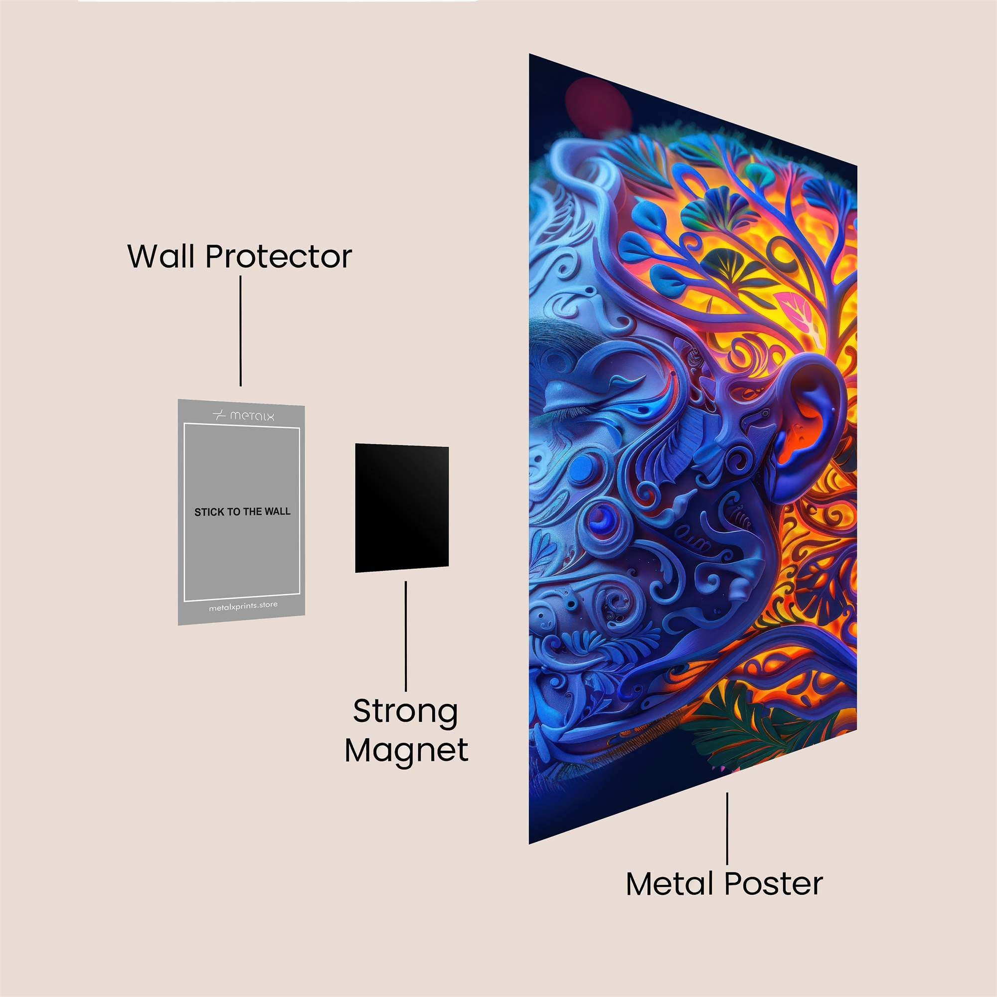 Neural Vibrance Safe Wall Magnetic / M