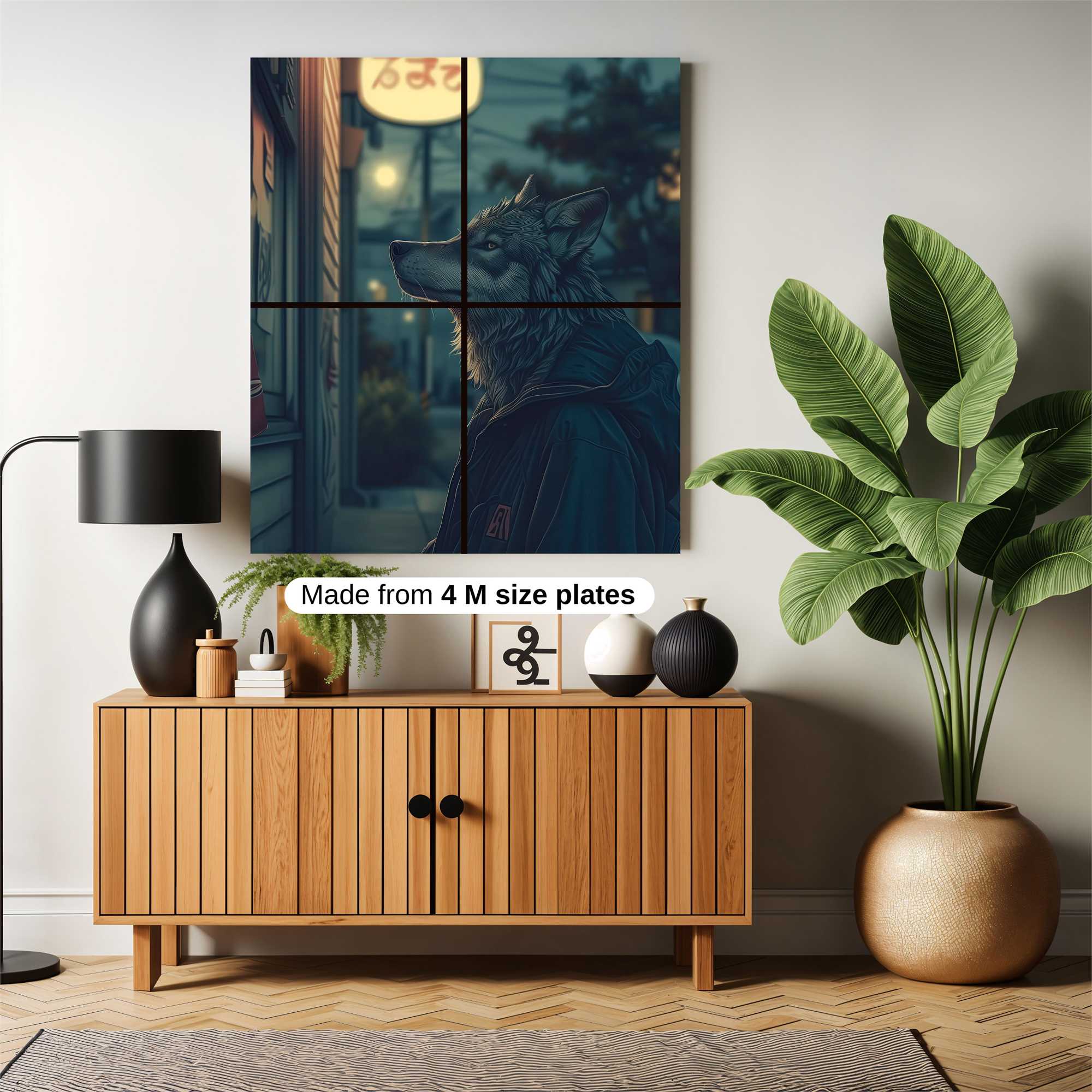 Wolfish Wanderlust Safe Wall Magnetic / M