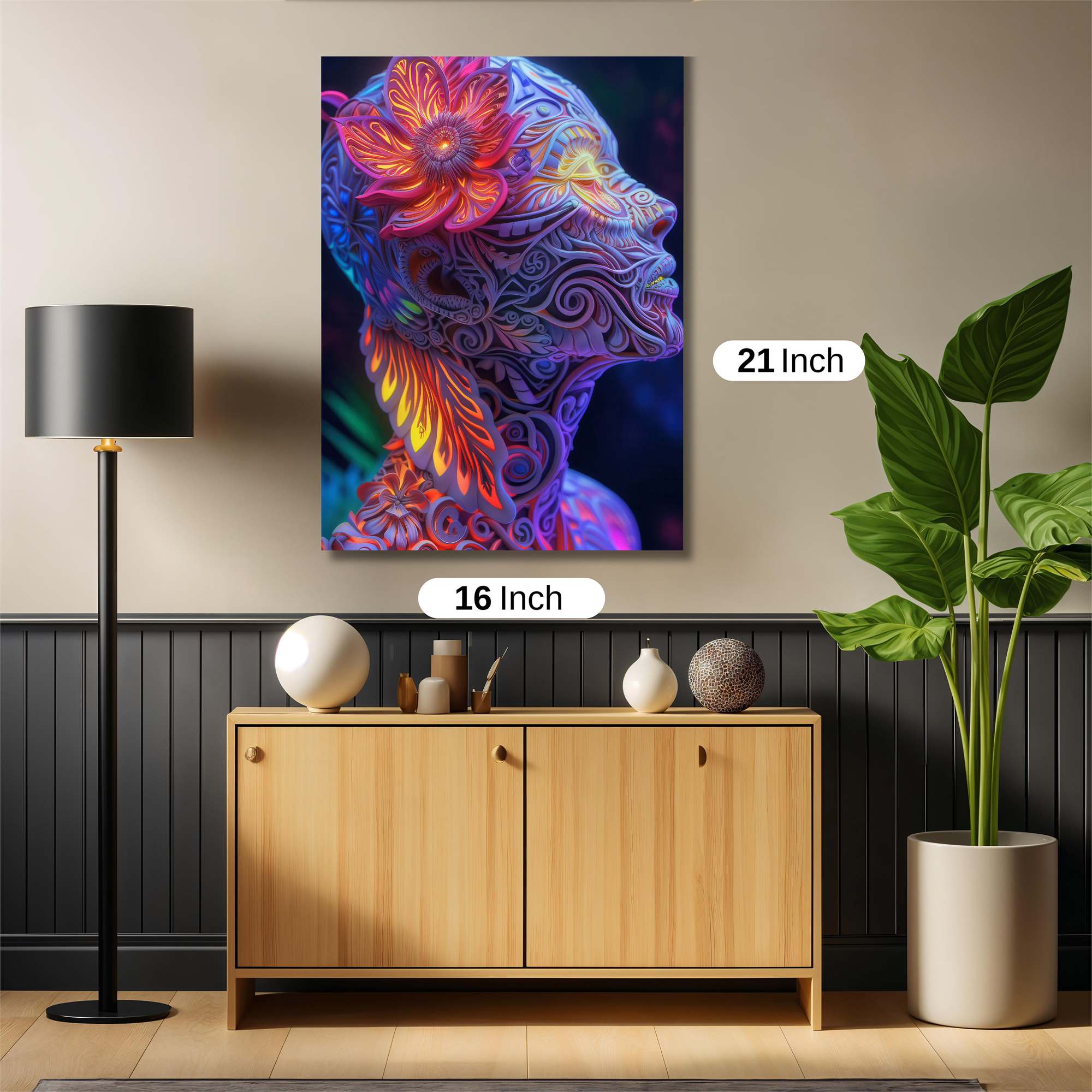 Floral Vividness Safe Wall Magnetic / M