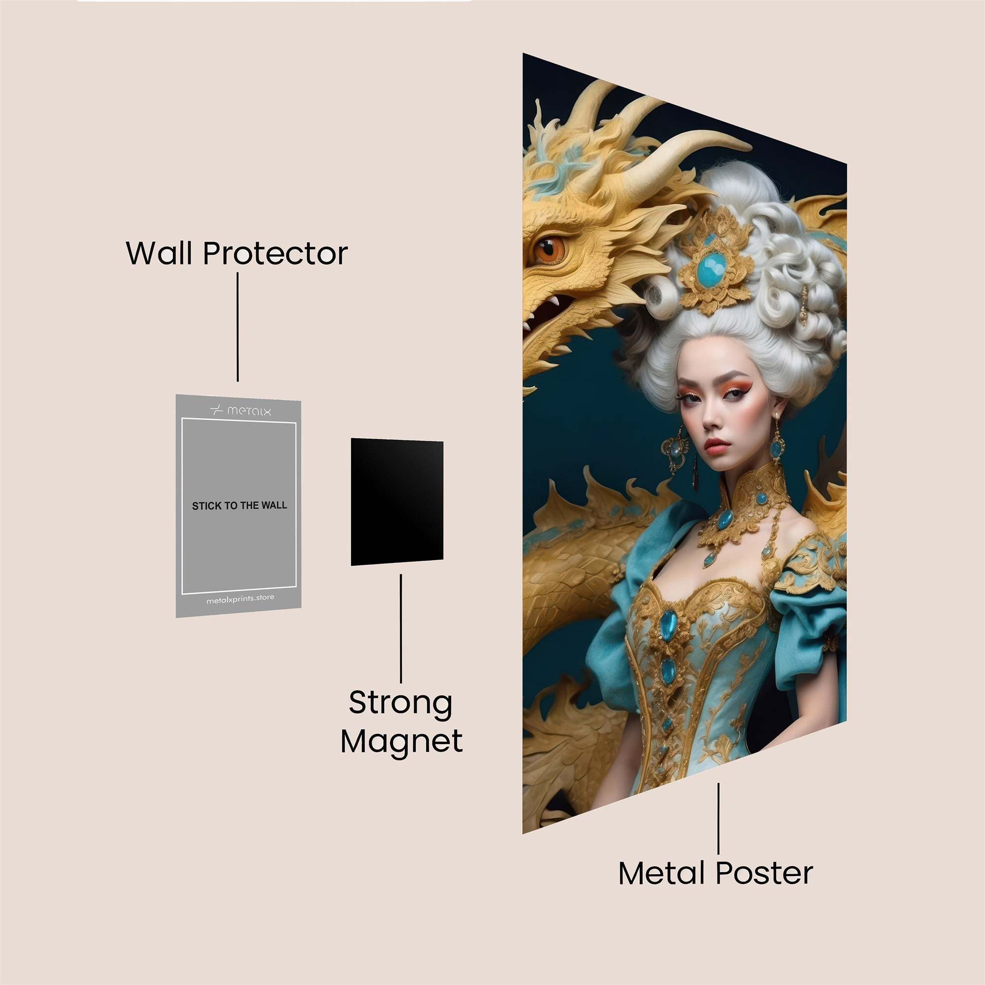 Dragon Elegance Safe Wall Magnetic / M