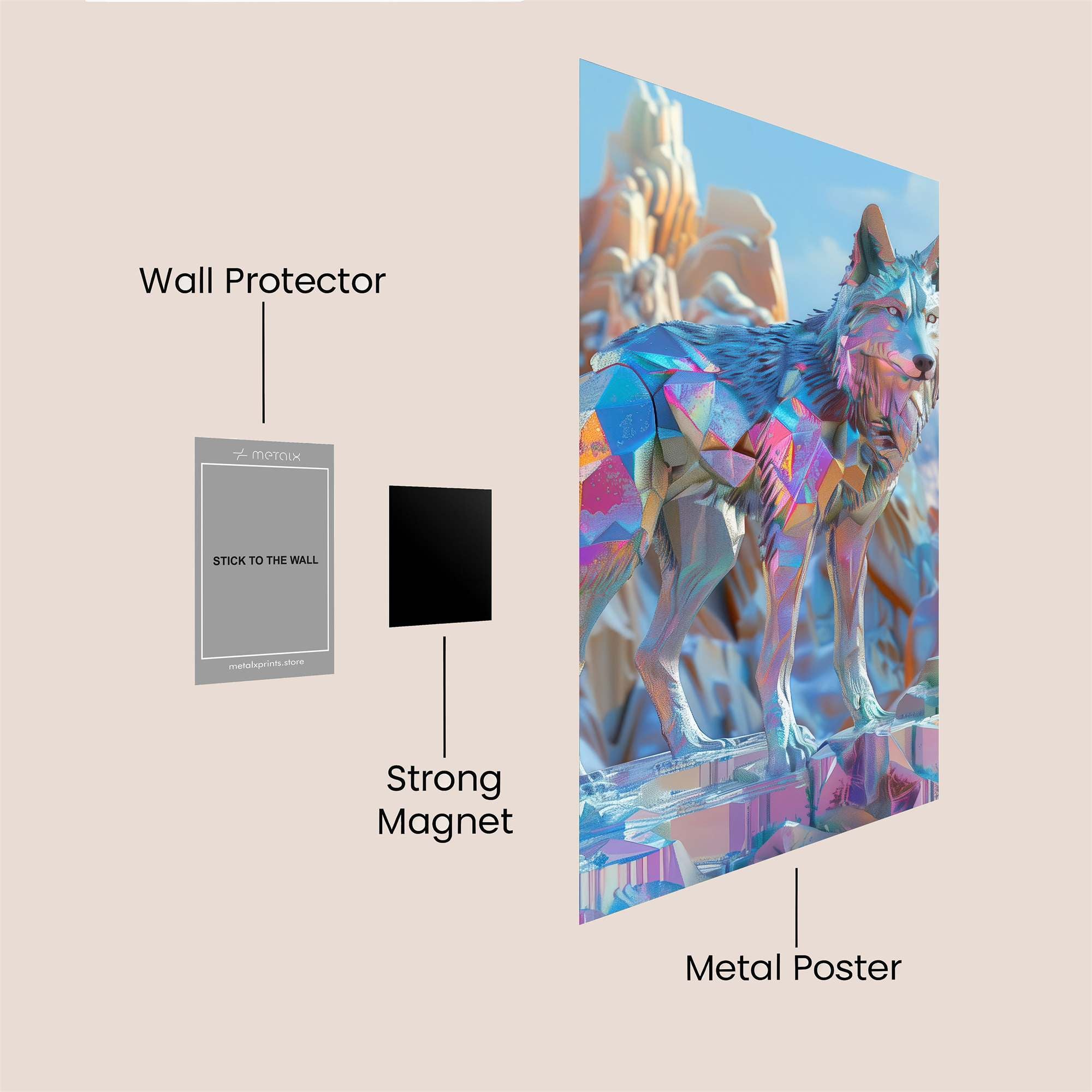 Prismatic Majesty Safe Wall Magnetic / M