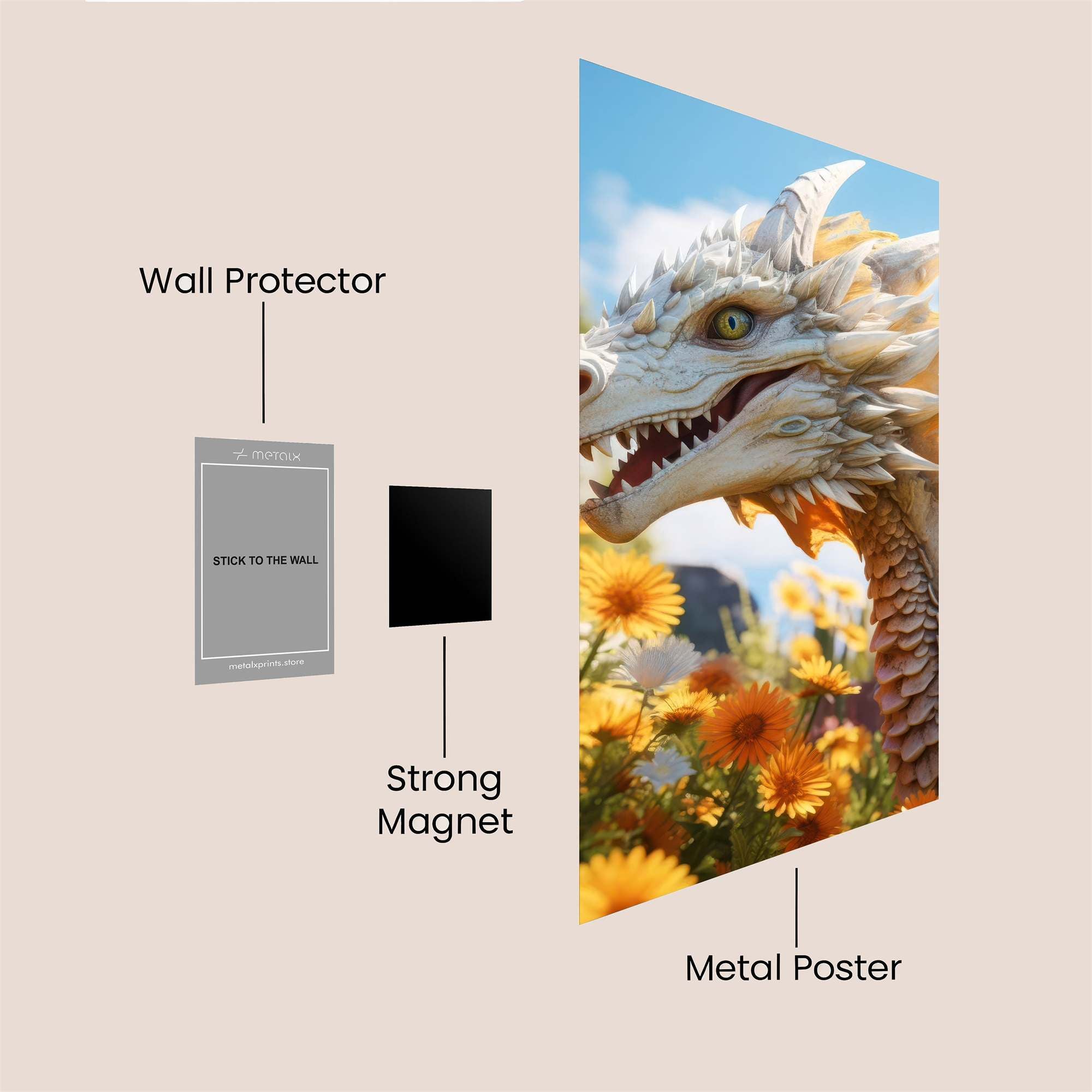 Dragon Serenity Safe Wall Magnetic / M
