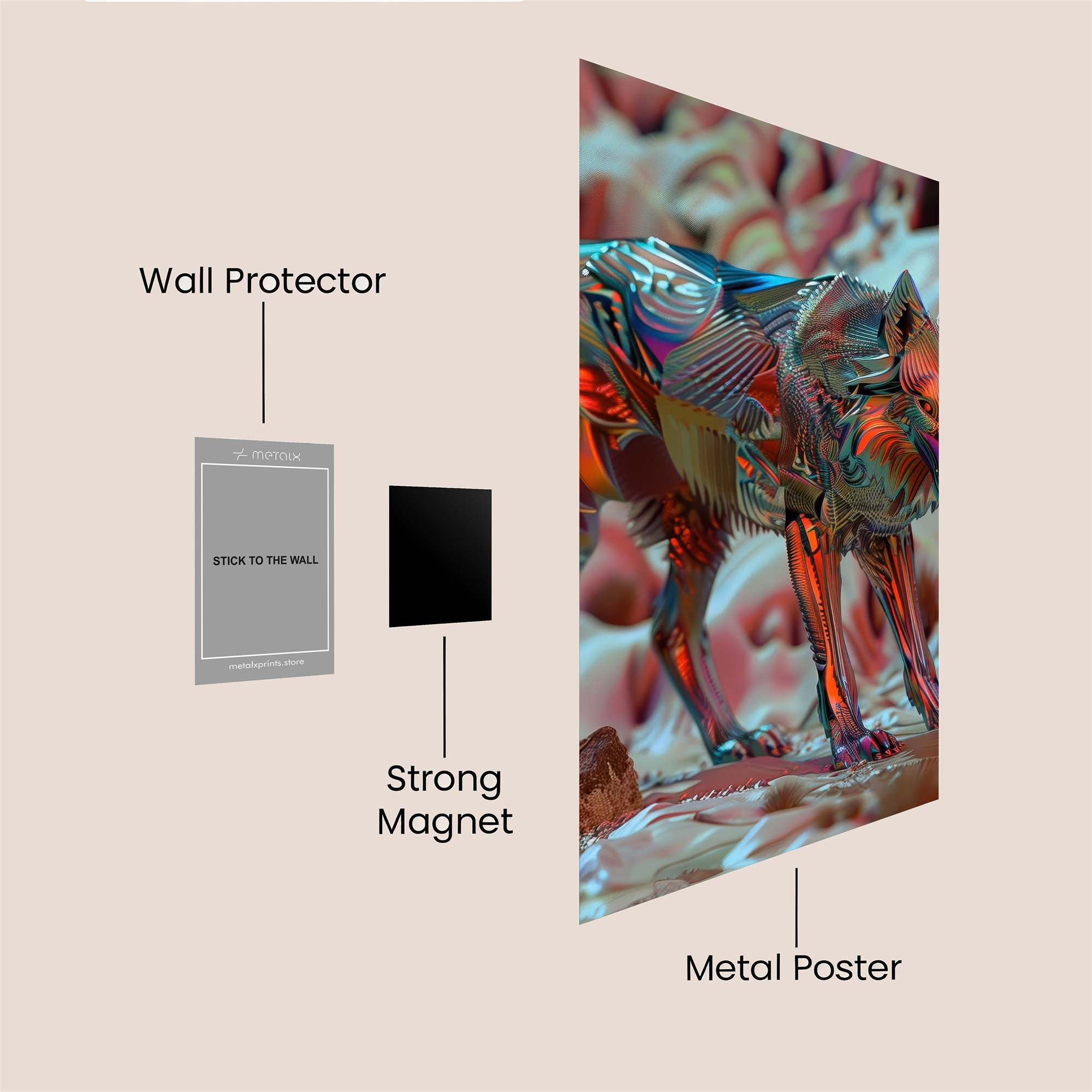 Prismatic Prowl Safe Wall Magnetic / M