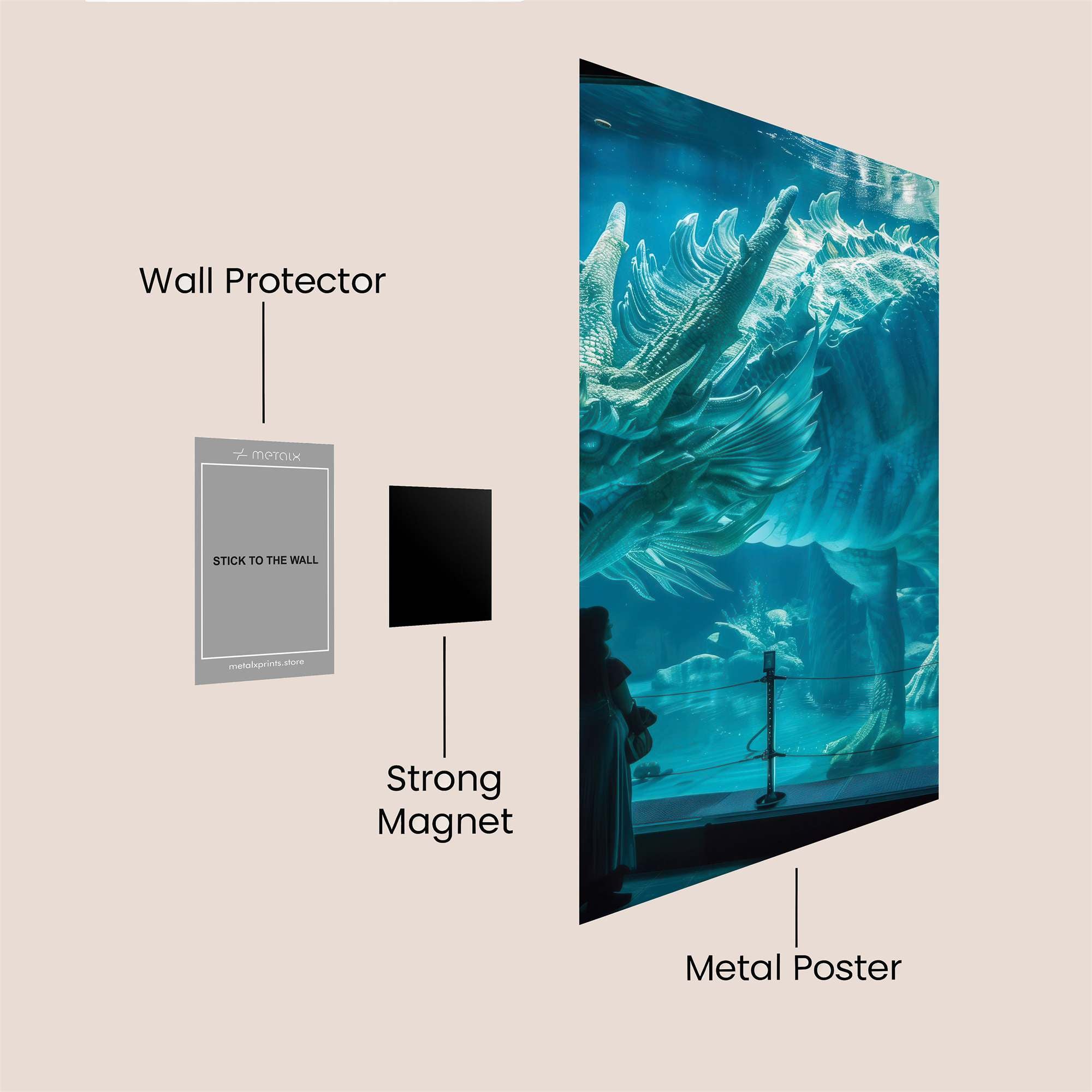 Aquatic Majesty Safe Wall Magnetic / M